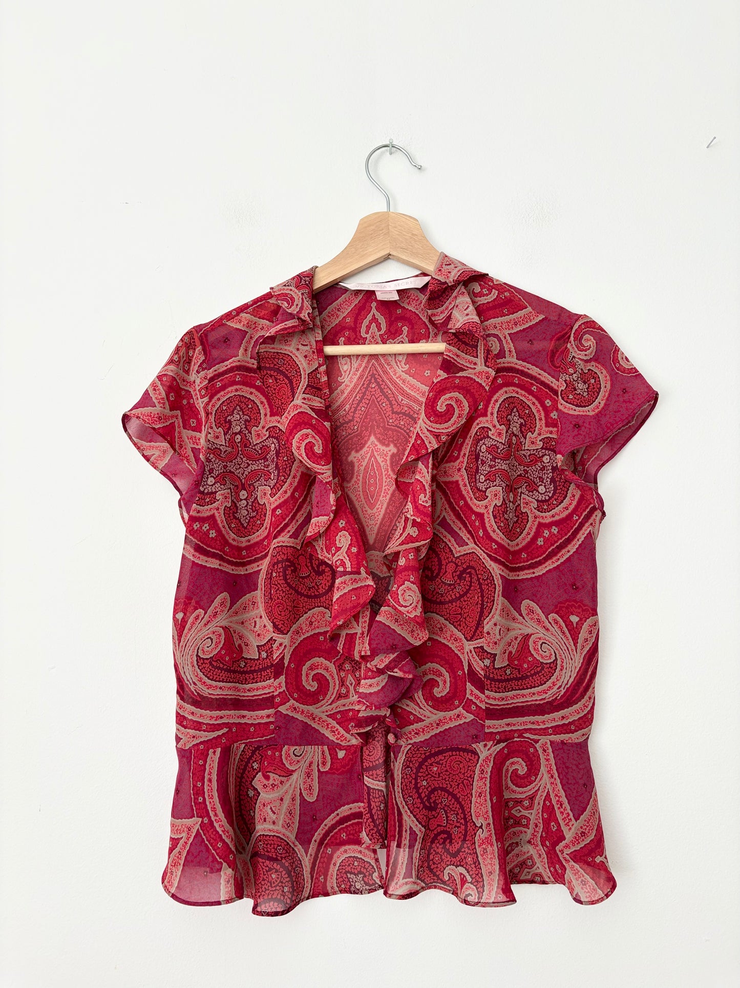 Vintage victoria's secret 2 piece chiffon set Medium