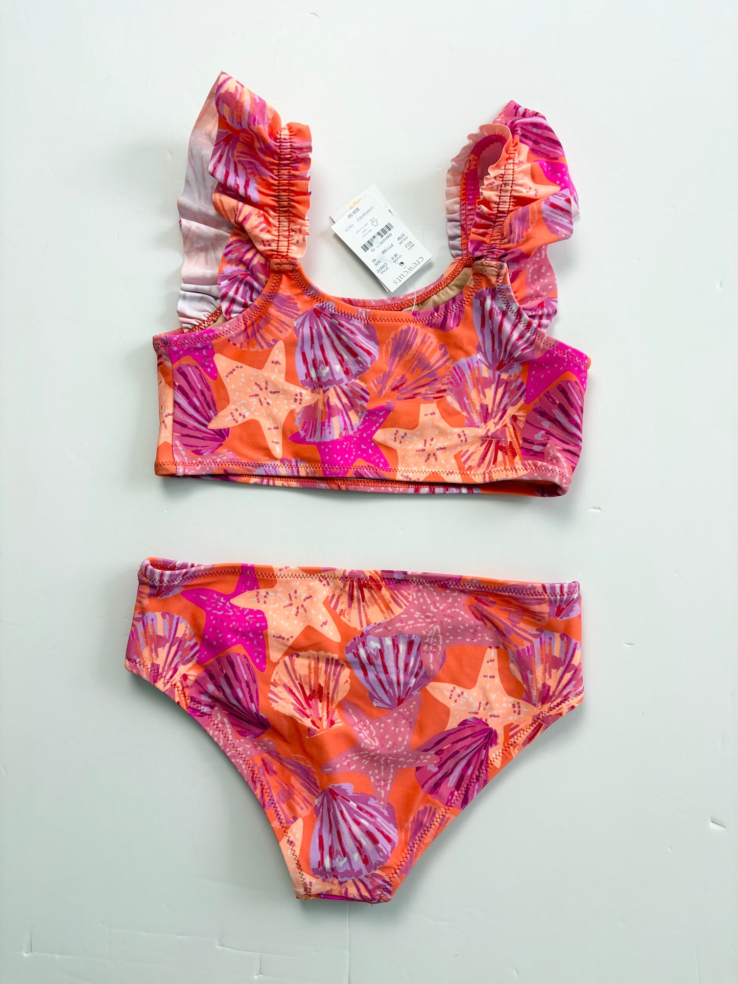 Crewcuts seashell 2 piece swimsuit 10Y