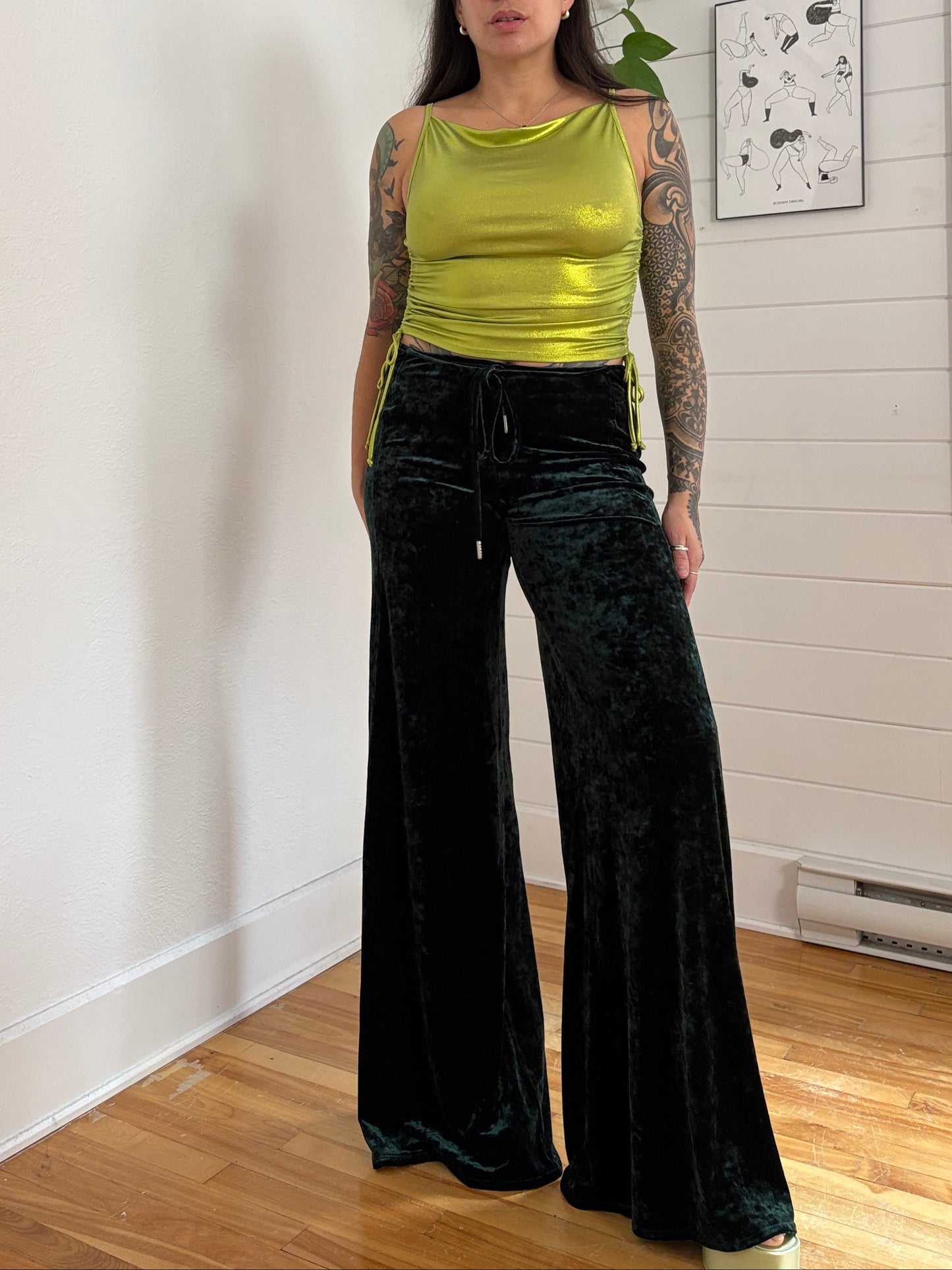 Urban Renewal shimmer ruched top small