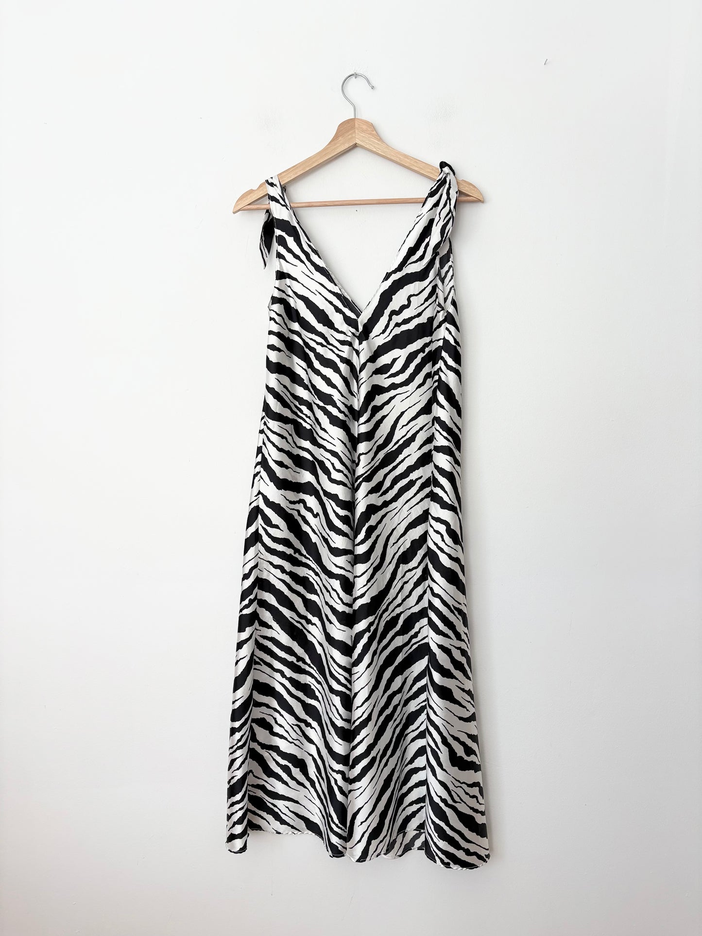 Vintage Bob Mackie zebra midi dress S/M