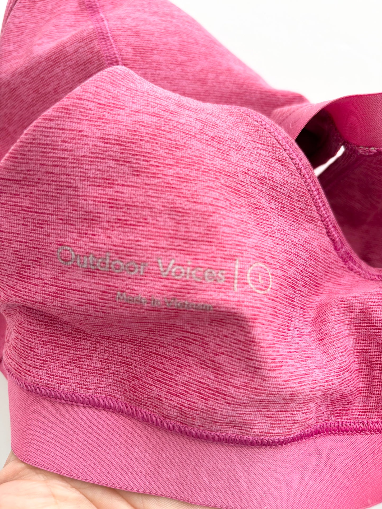 Soutien-gorge de sport Outdoor Voices Steeplechase à faible impact, taille L