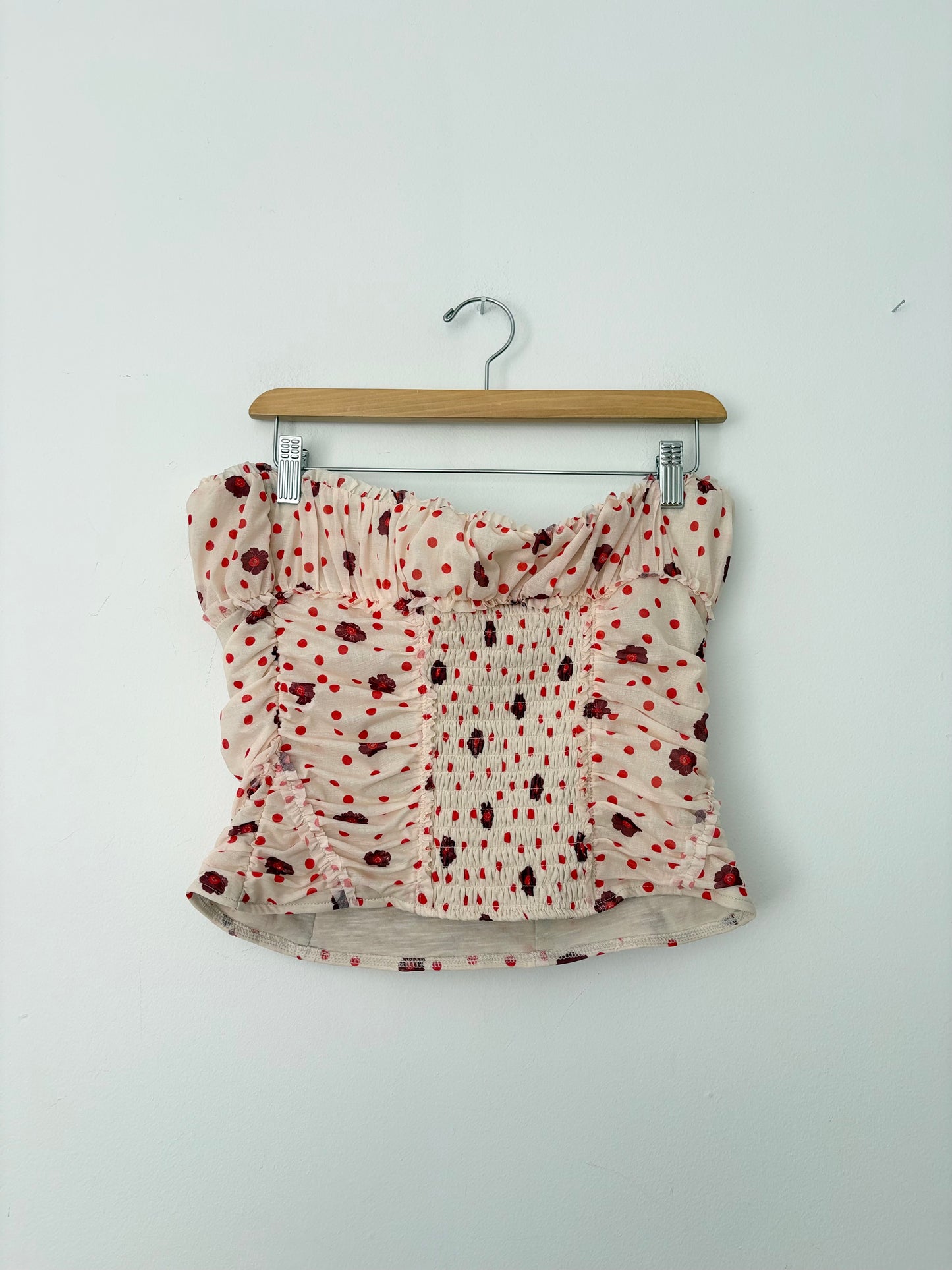 Free People Scottie printed tube top Large