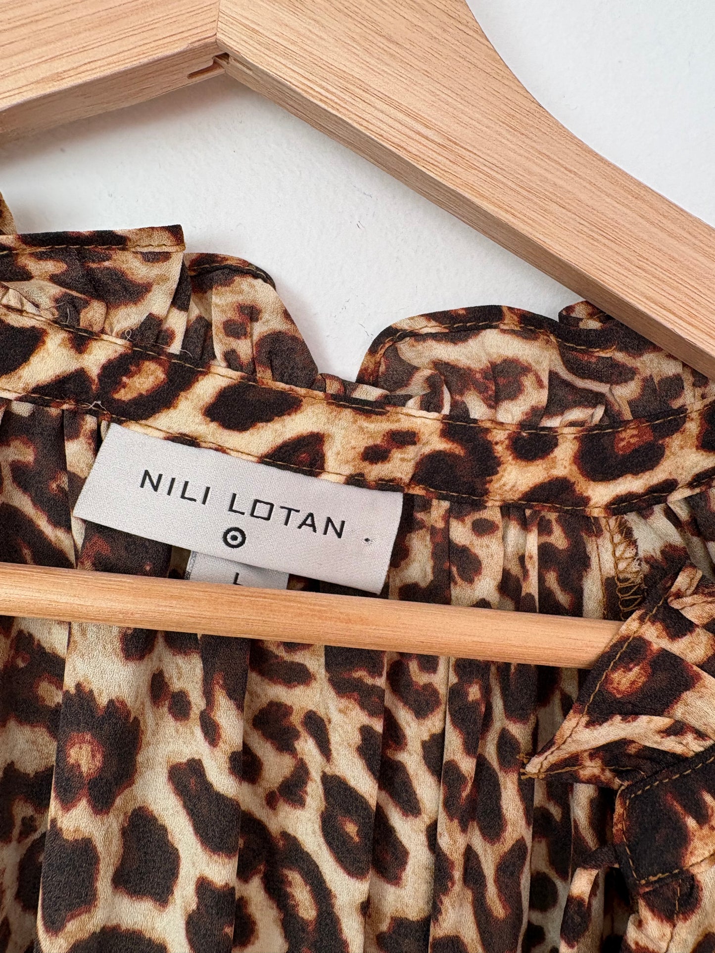 Blouse léopard Nili Lotan x Target, taille L