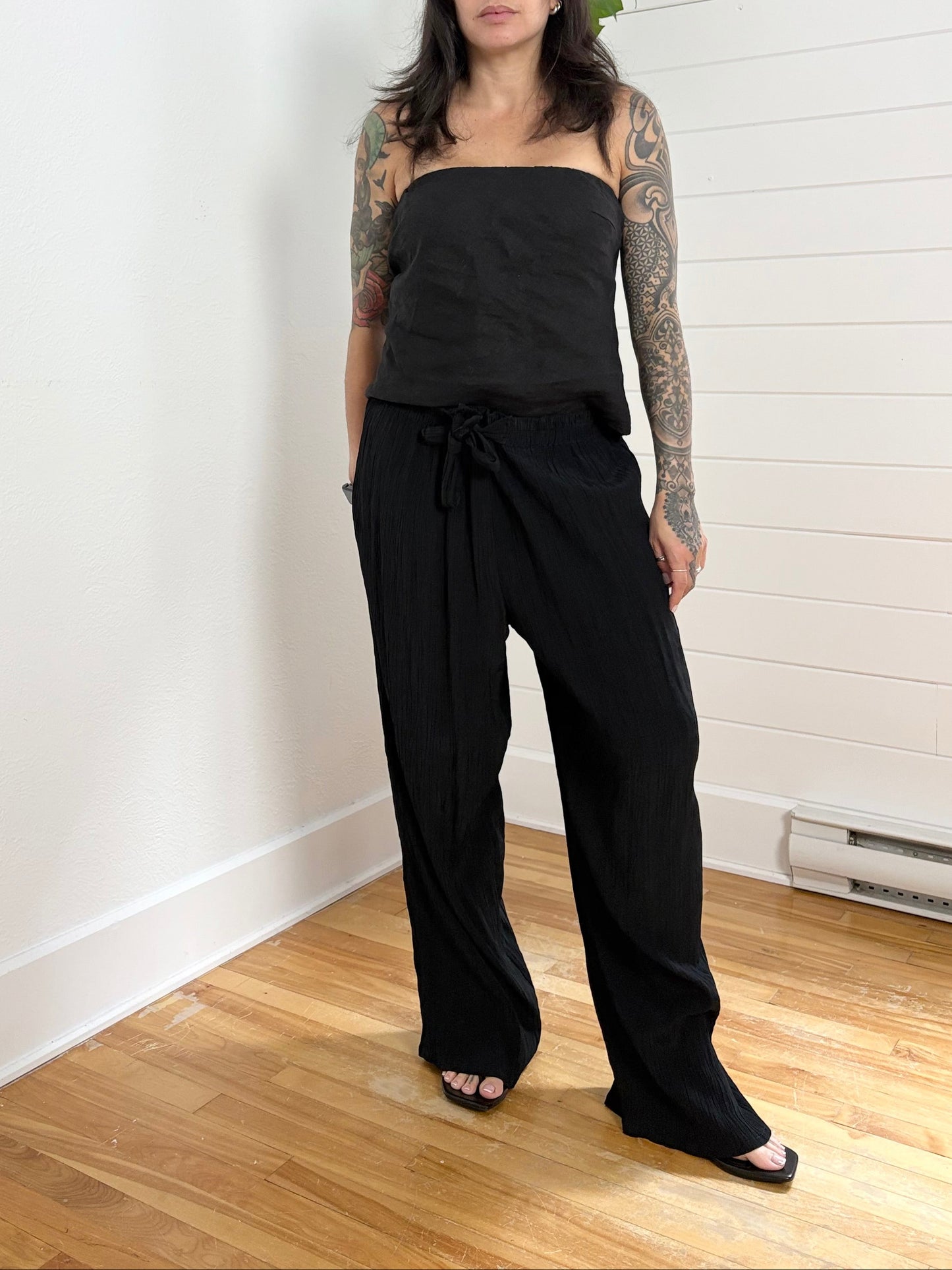 Steilmann crinkled wide leg pants XL