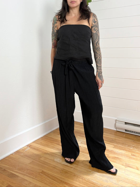 Steilmann crinkled wide leg pants XL