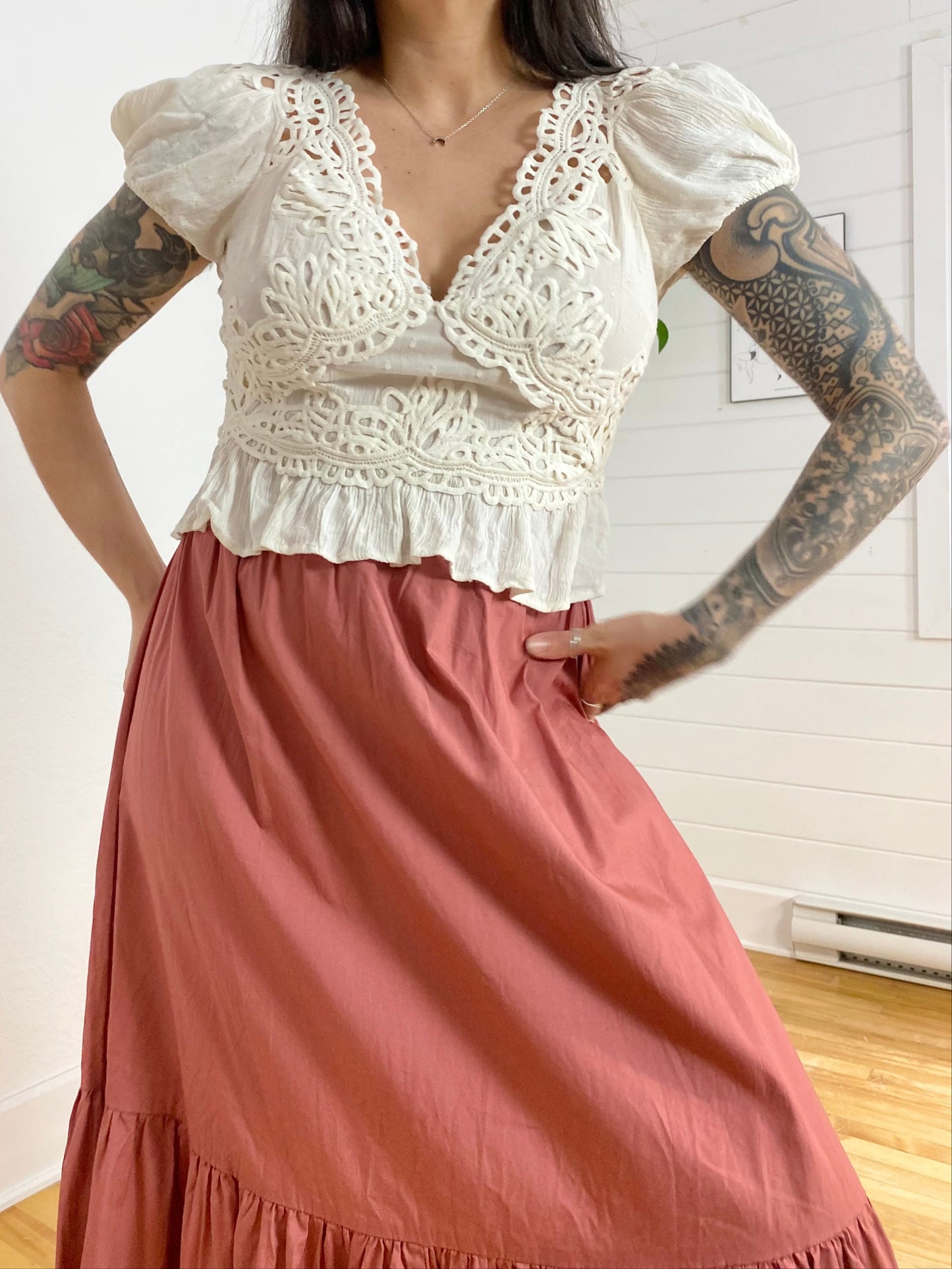 Chemisier Sweet roses Free People Medium