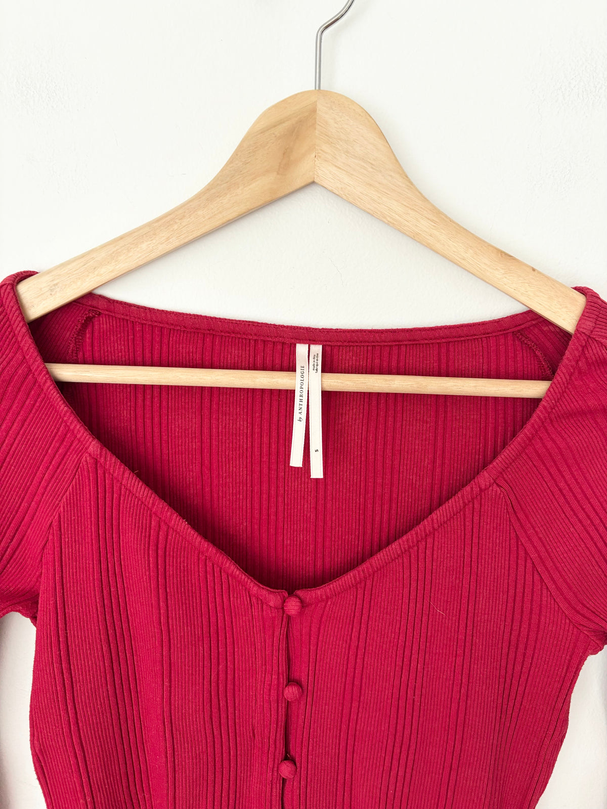 Cardigan court côtelé Anthropologie, taille S