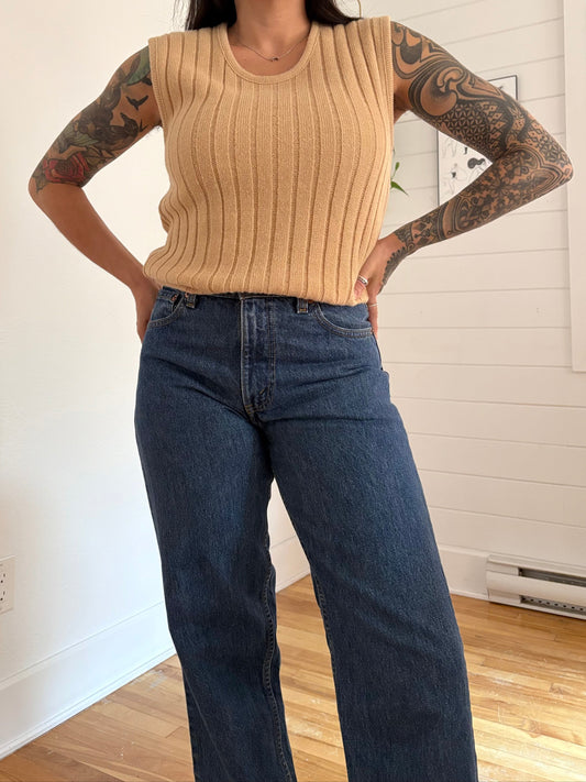 Vintage knit vest Medium