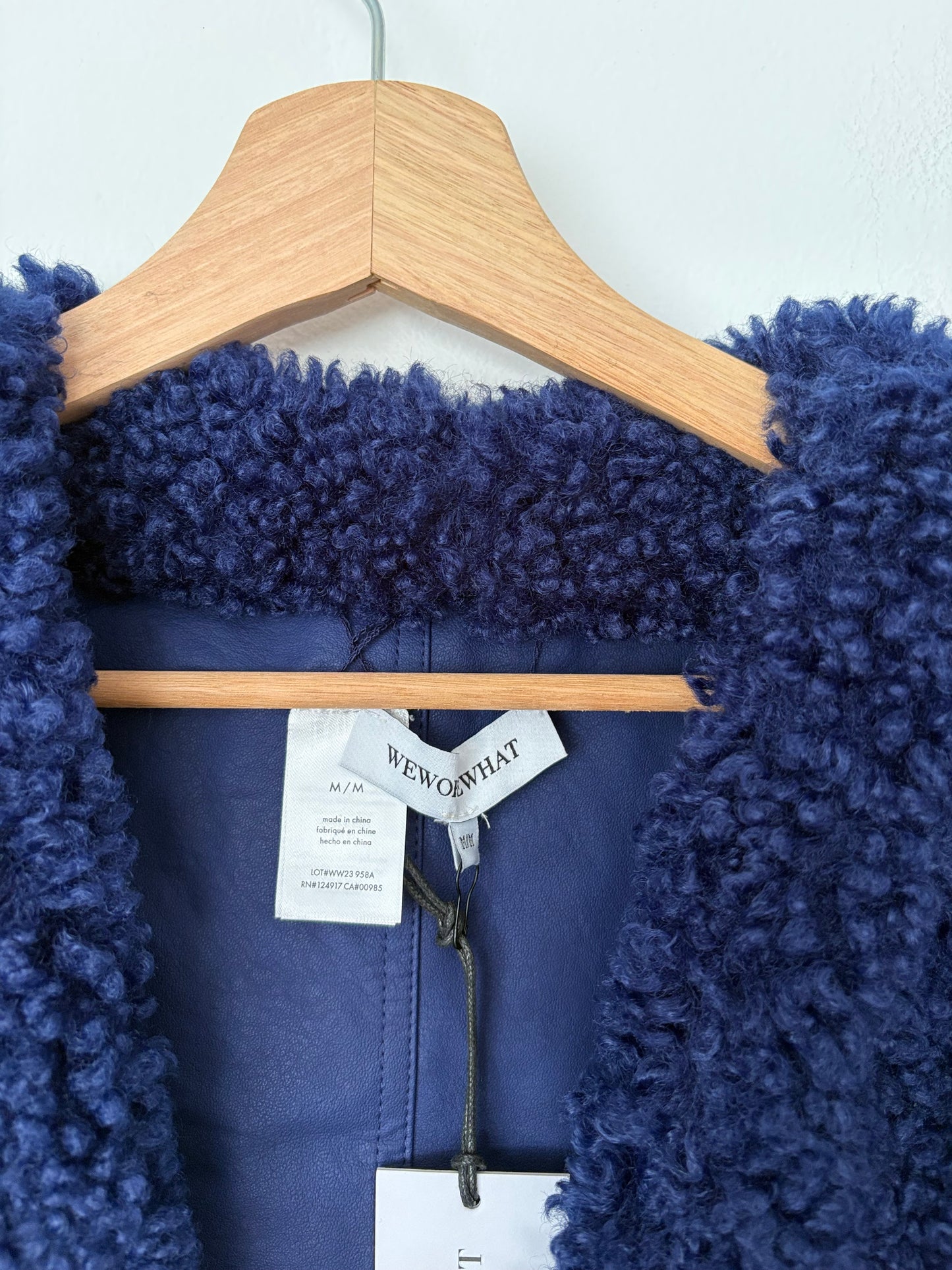 Gilet réversible en sherpa Weworewhat, taille M