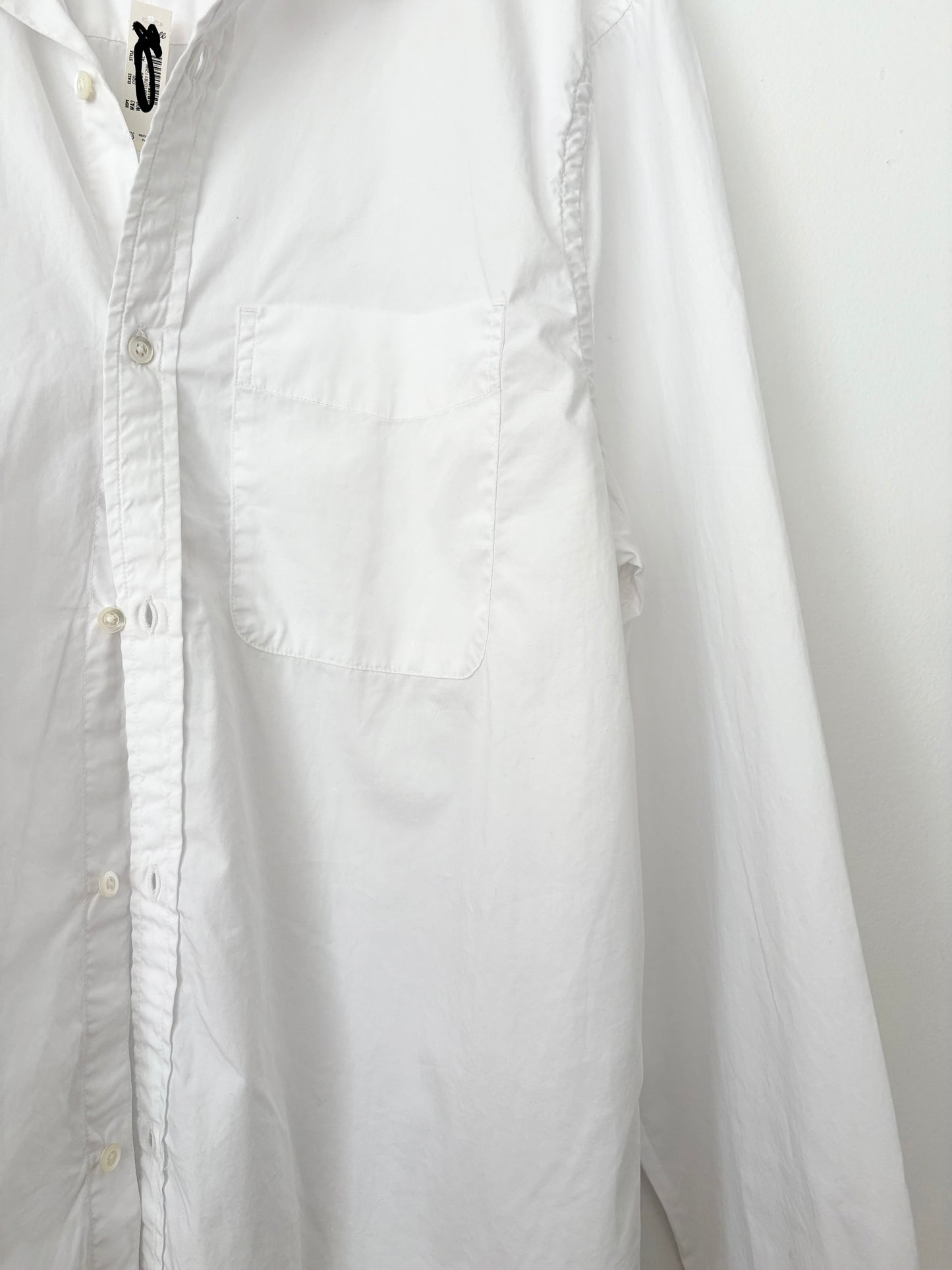 Madewell cotton poplin button up shirt XL