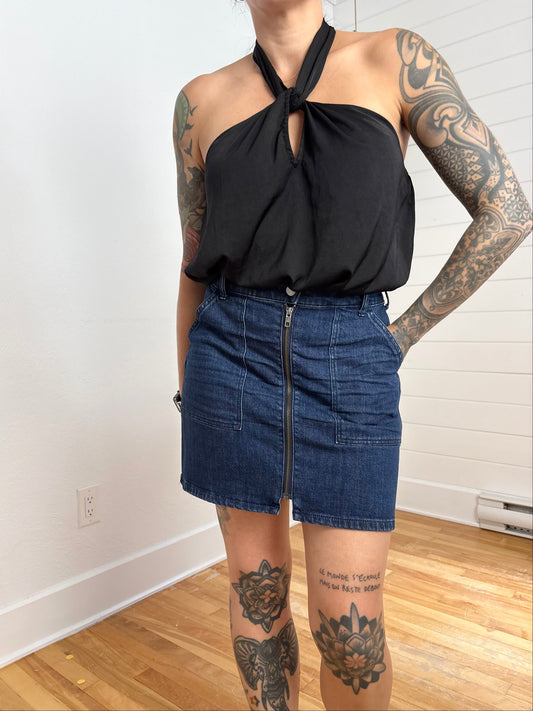 Banana Republic satin halter top Medium