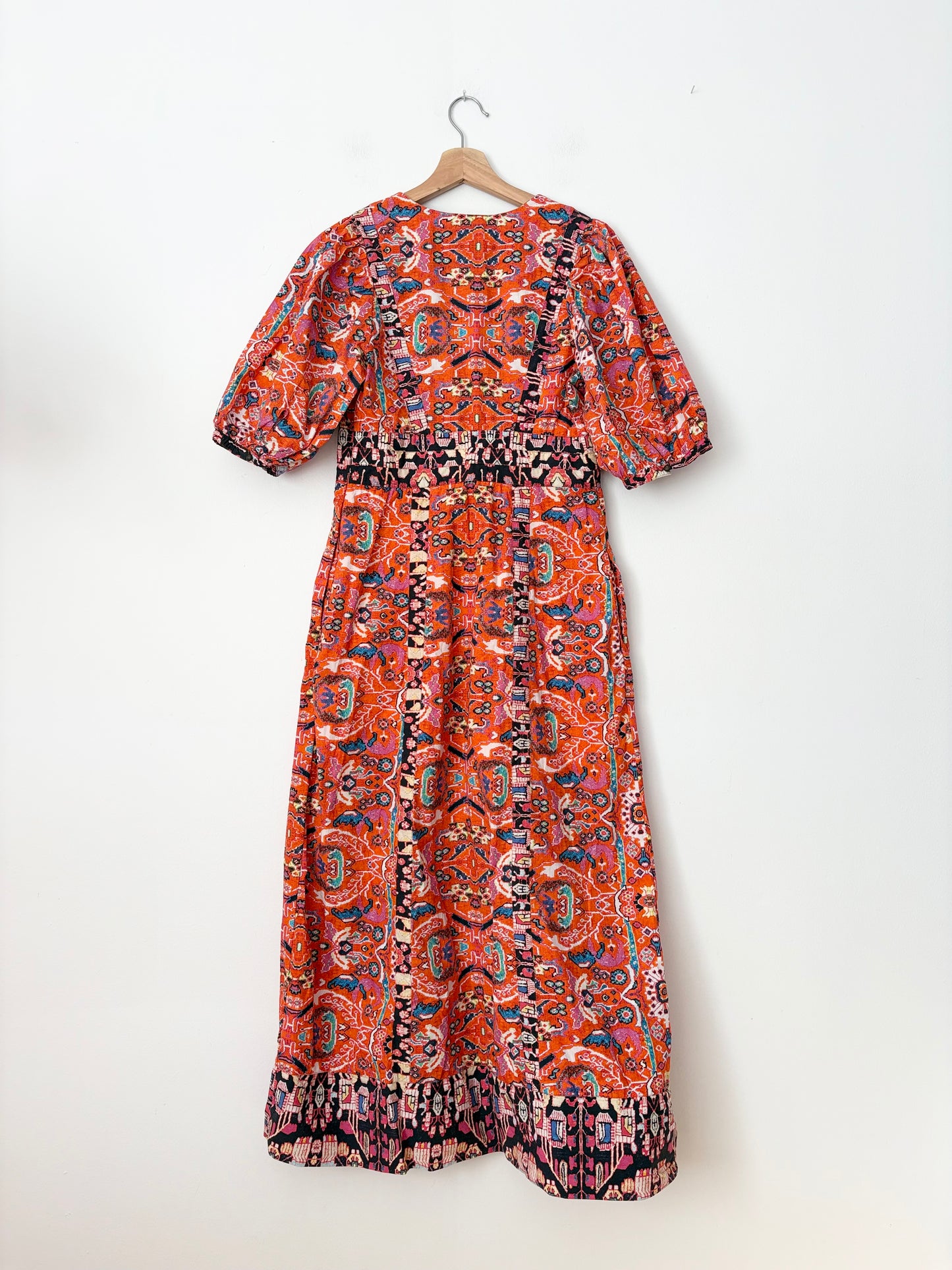 Anthropologie floral printed maxi dress Medium