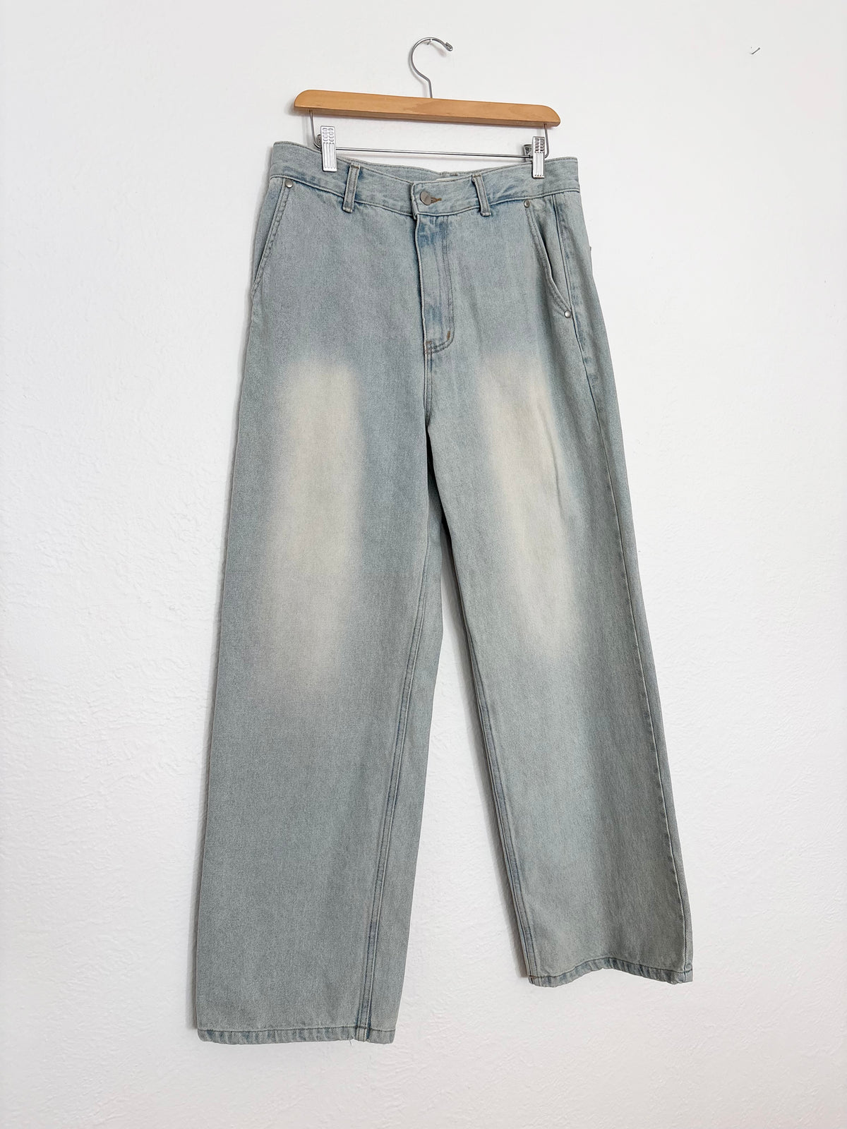 Fabrégat one tuck relaxed denim pants W31