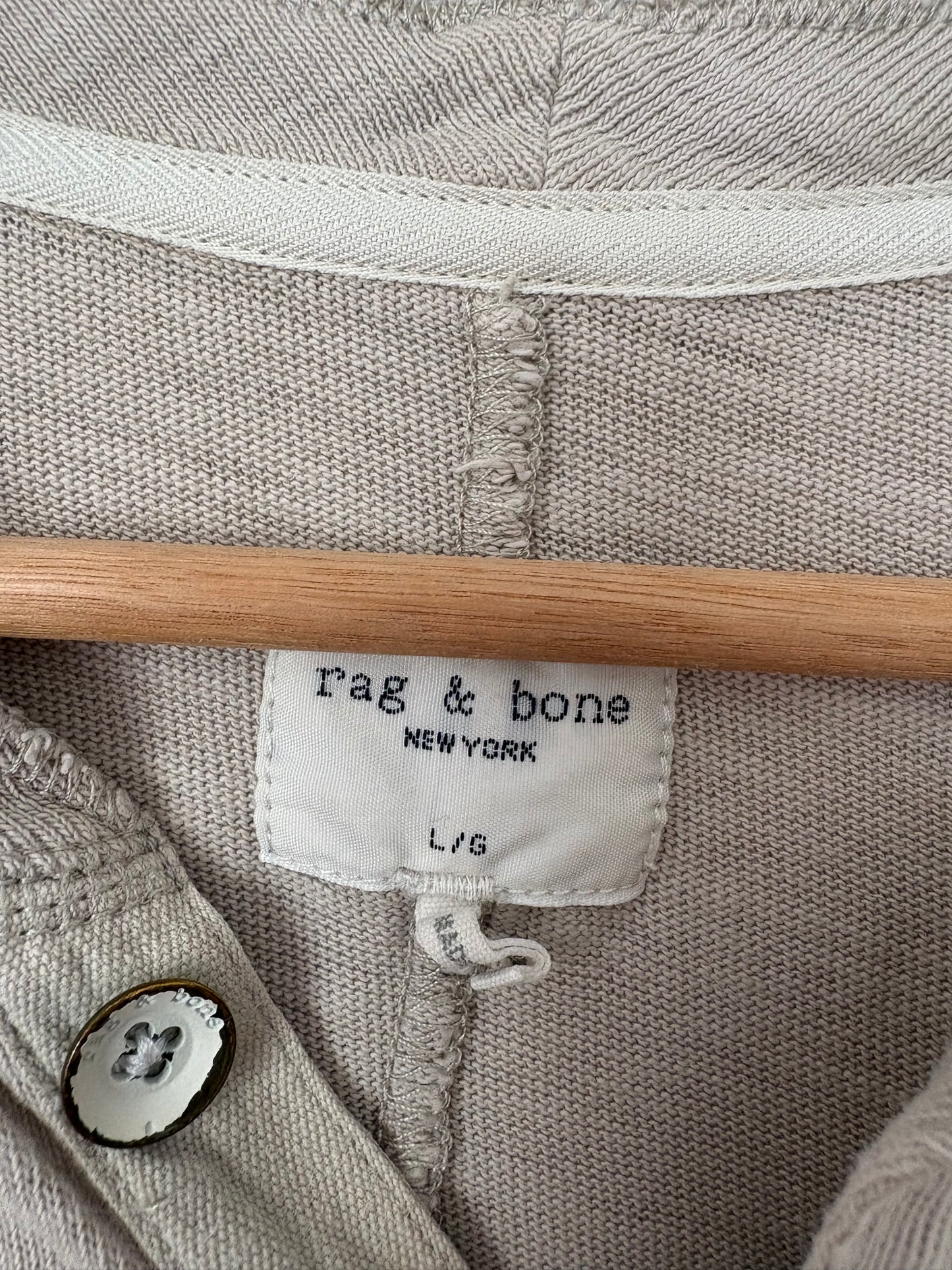 T-shirt henley en coton Rag & Bone, taille L/XL