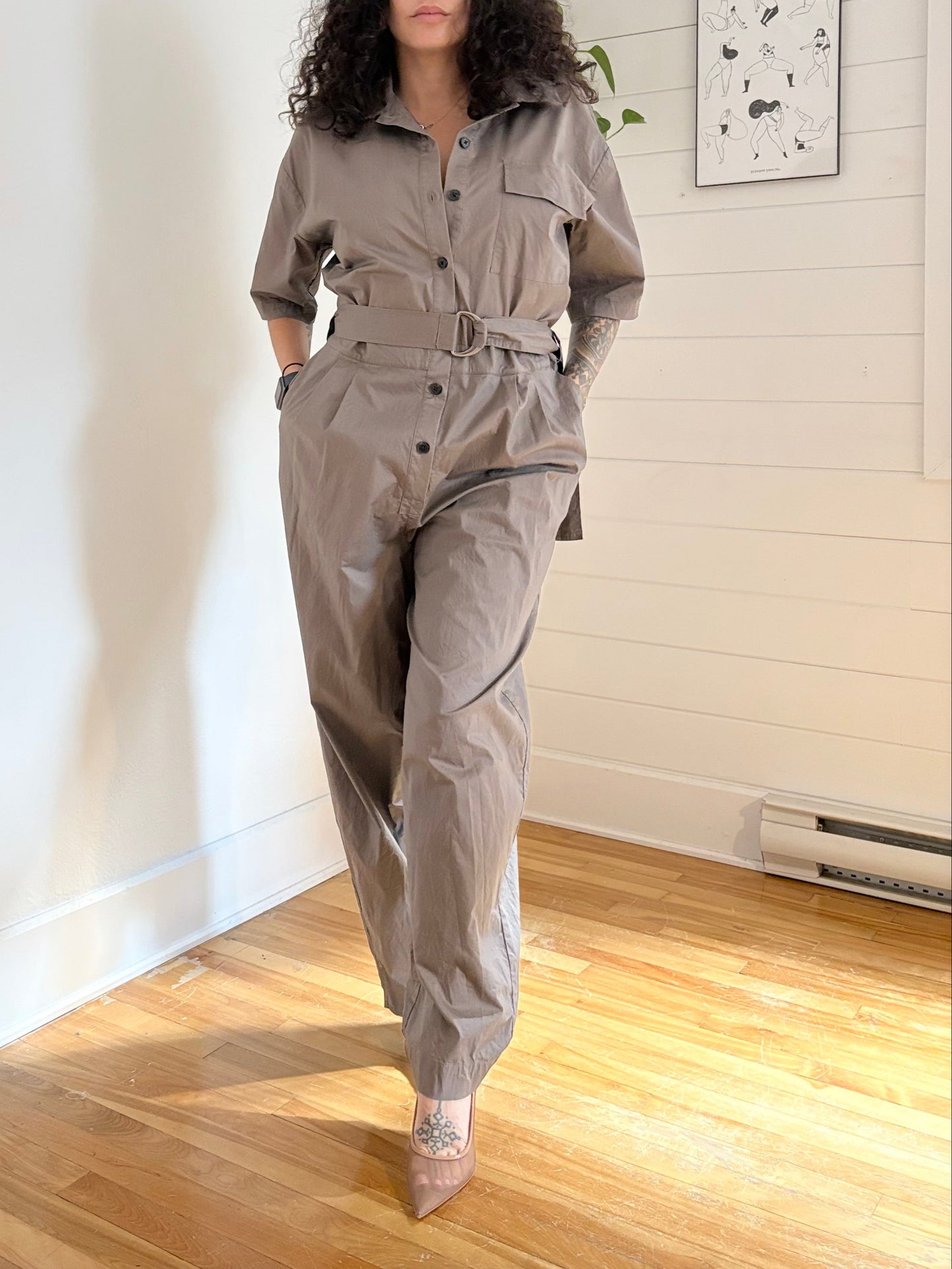 Frank & Oak the parachute jumpsuit Large
