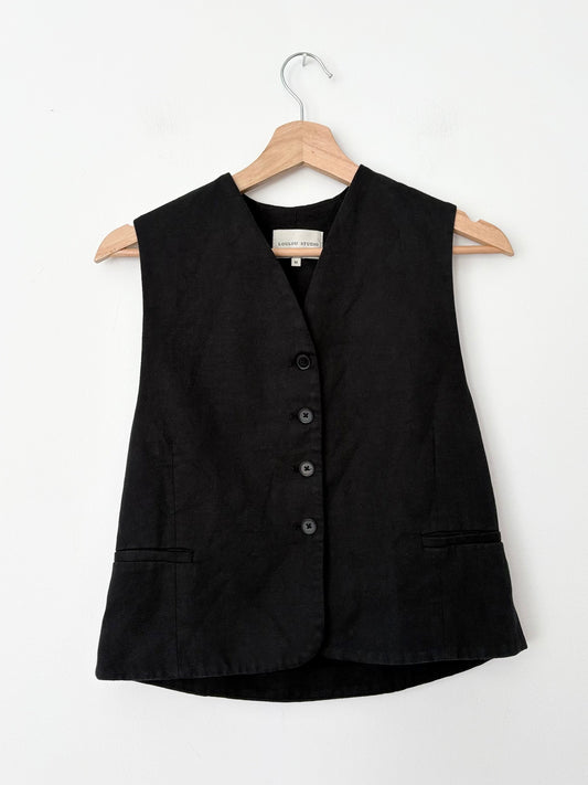 Loulou Studio Arup linen blend vest top XS