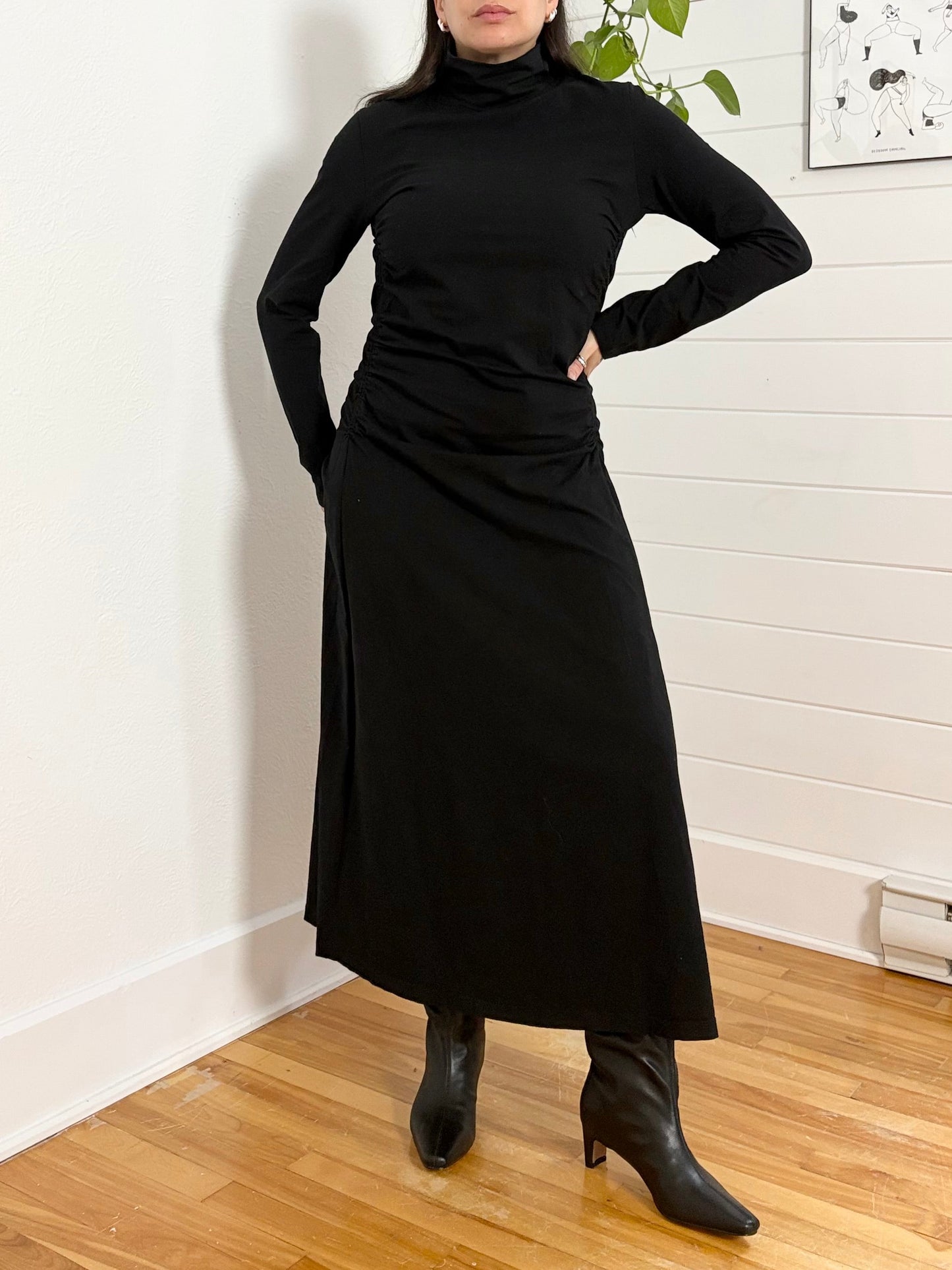 Splendid black vegan leather boots US6