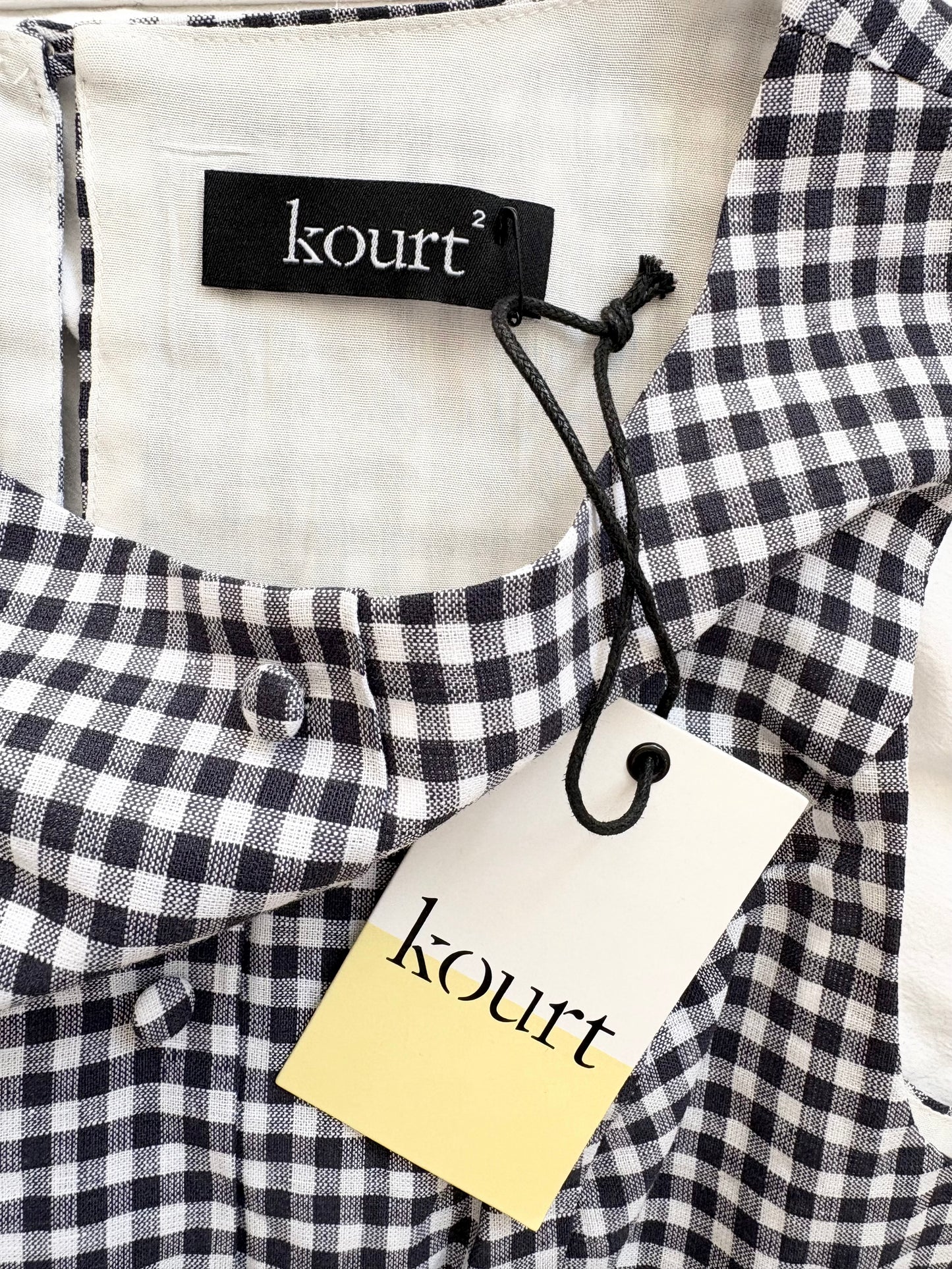 Kourt. gingham ruth dress XS