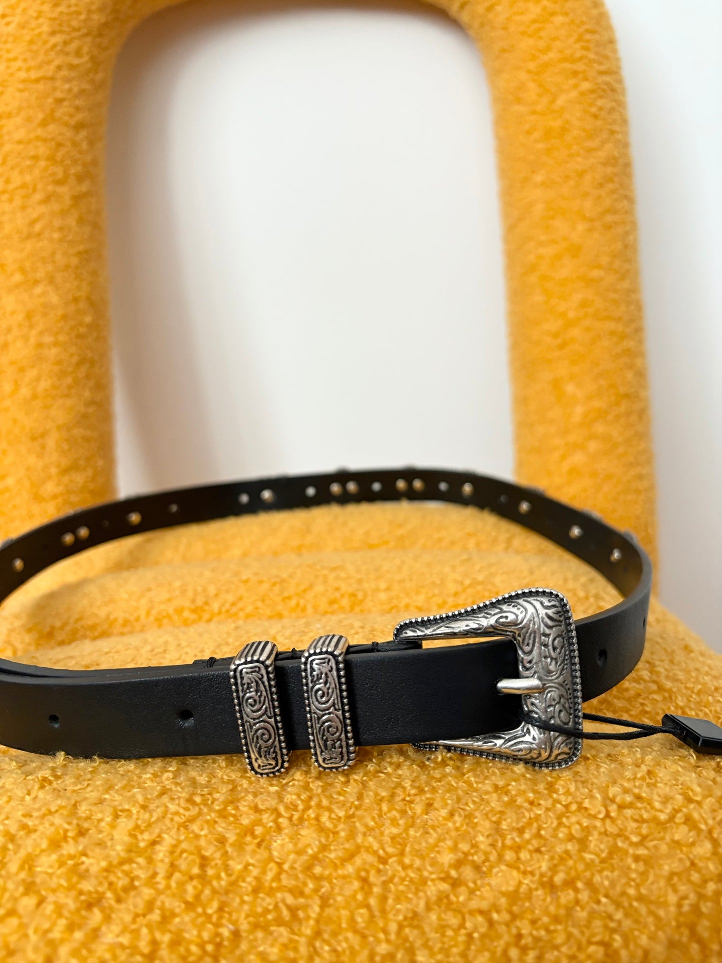 The kooples logo lettering leather belt XS-M