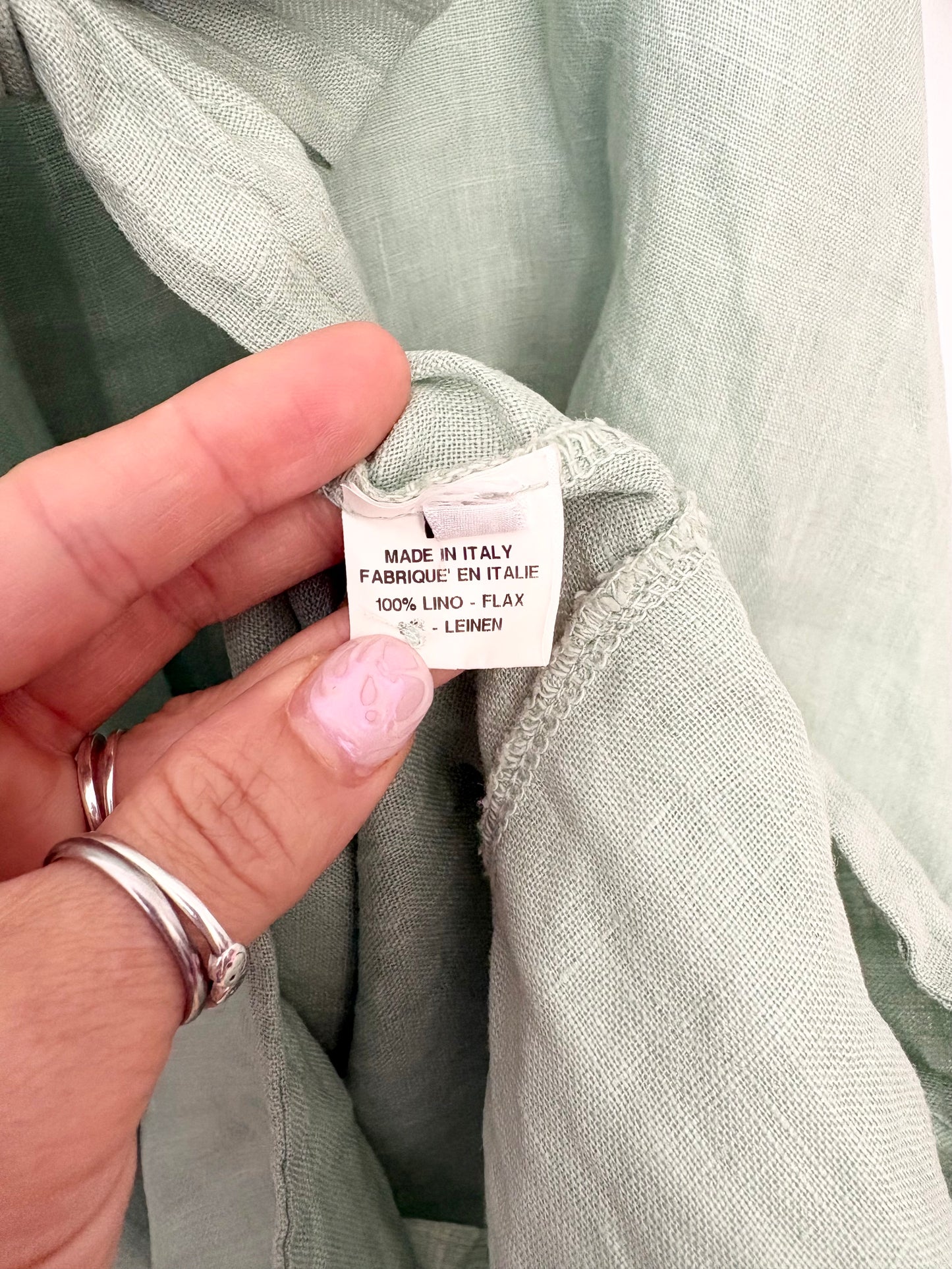 Robe midi en lin ceinturée Lasalle Amsterdam S/M