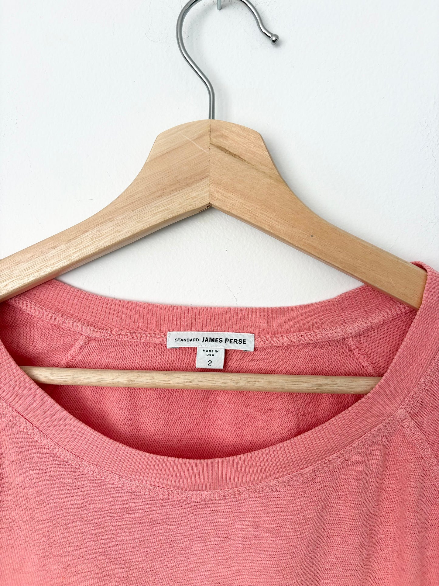 T-shirt à manches longues raglan James Perse, taille M