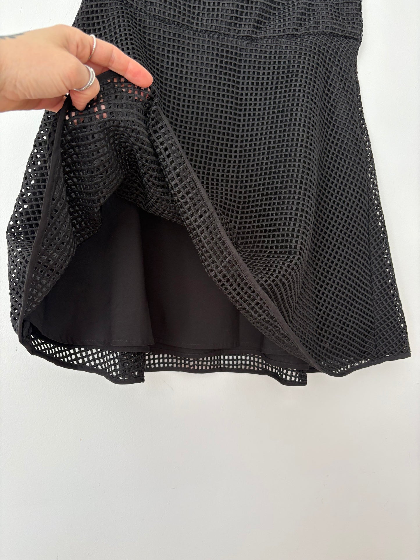 Club Monaco A line grid skirt M/L