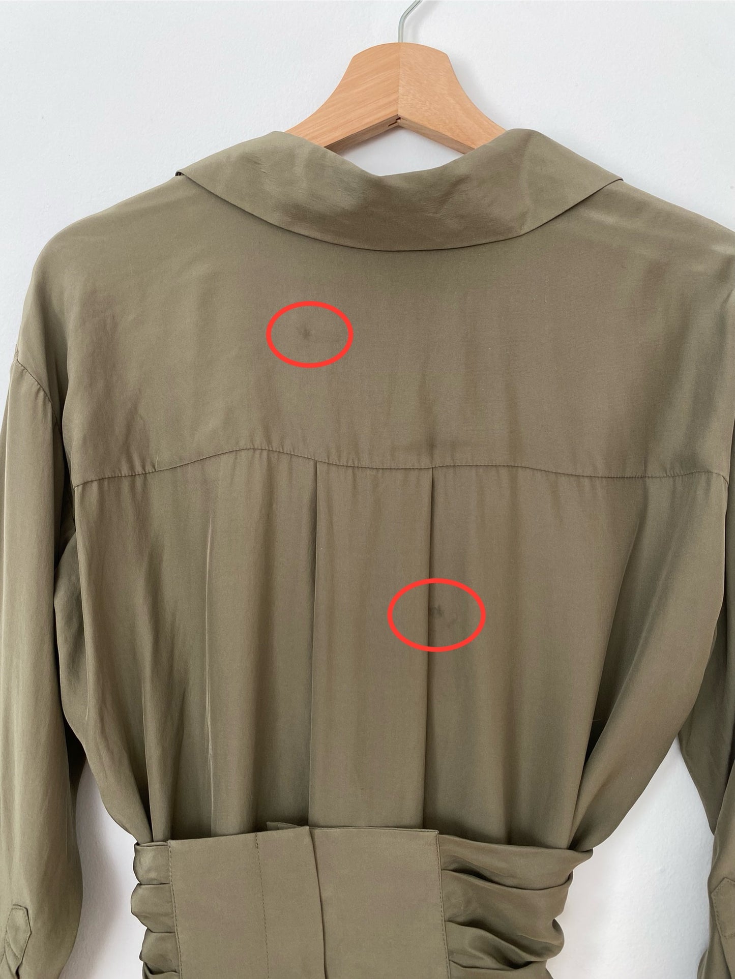 Gauge81 khaki Sabina blouse XS