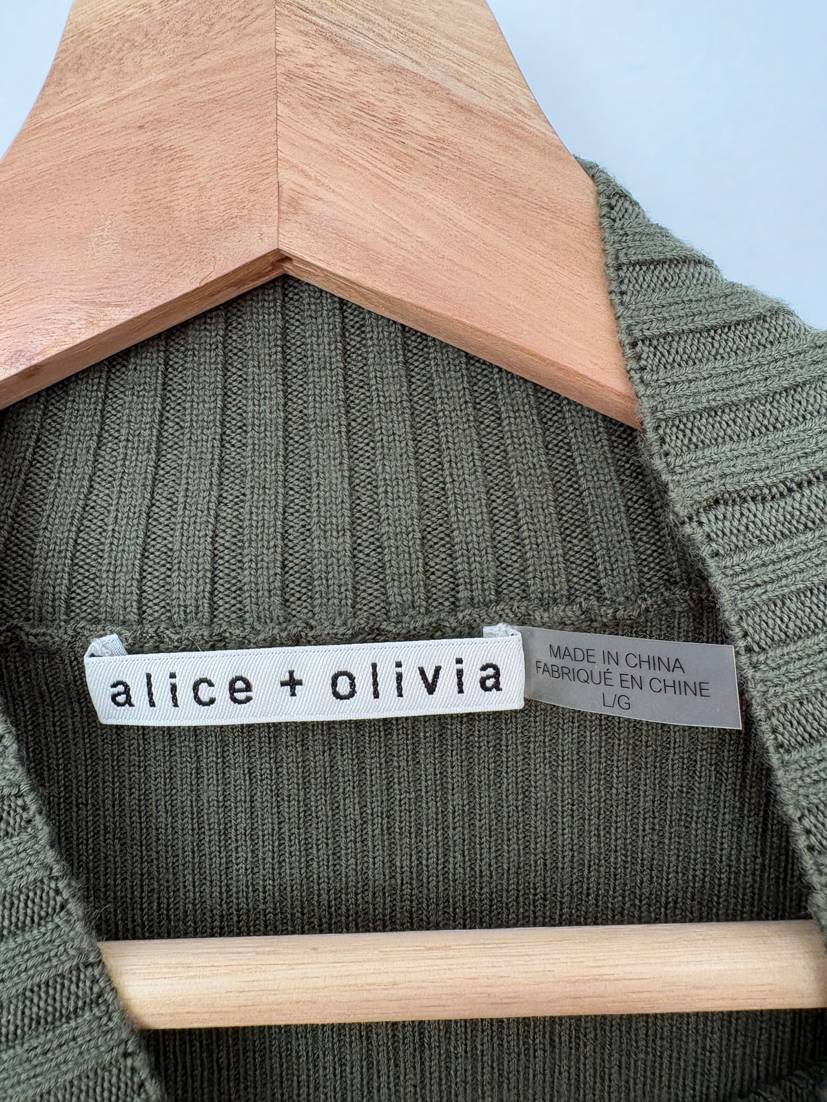 Alice + Olivia Senaida wool turtleneck Large