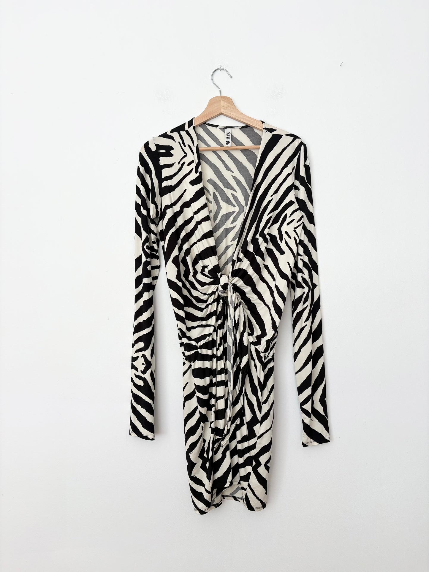 Rat & boa Allegra zebra dress S/M