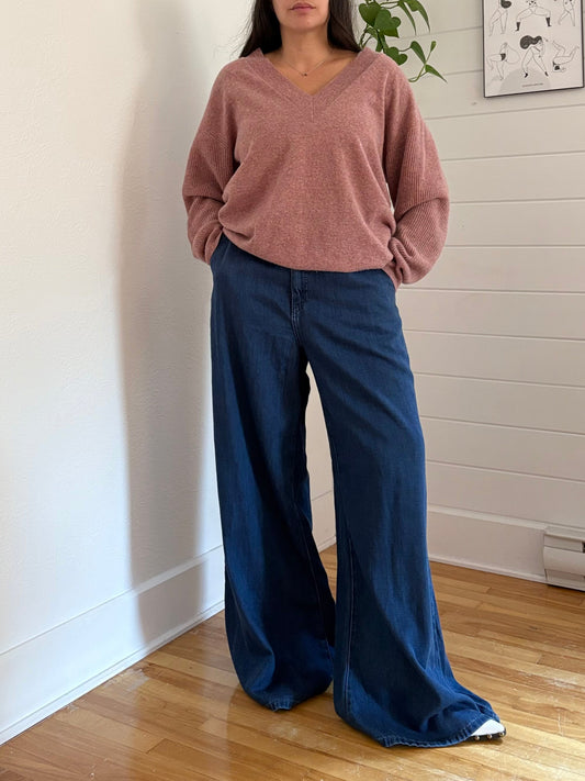 Banana Republic ultra high rise wide leg jeans W32
