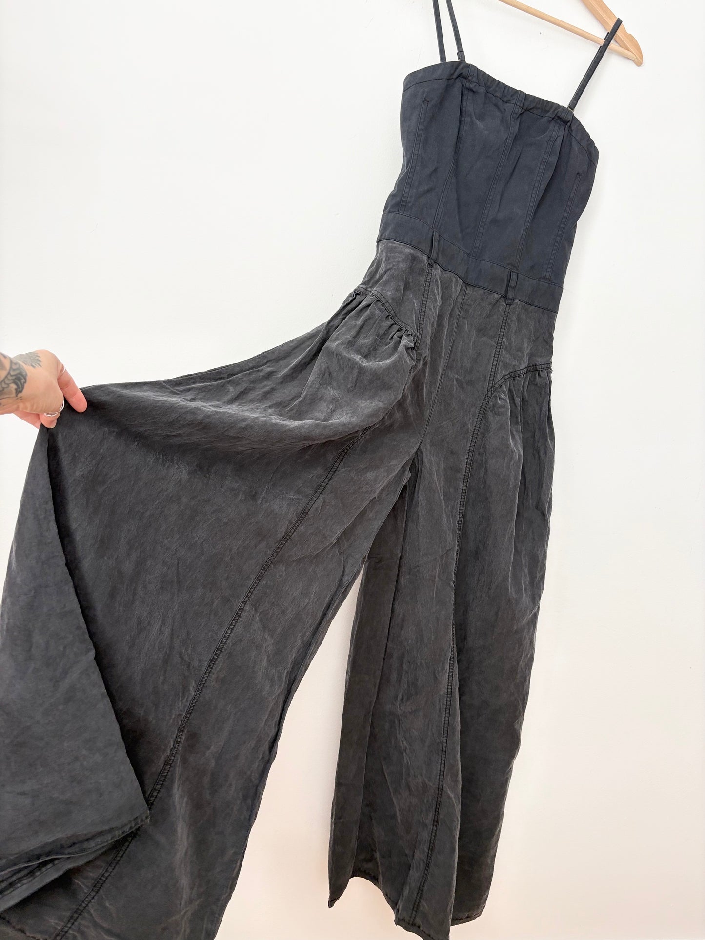 Free People soleil wide leg jumpsuit S/M
