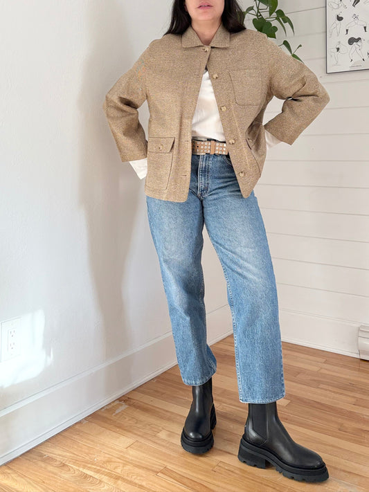 Vintage Ralph Lauren silk/linen/wool blend jacket Large