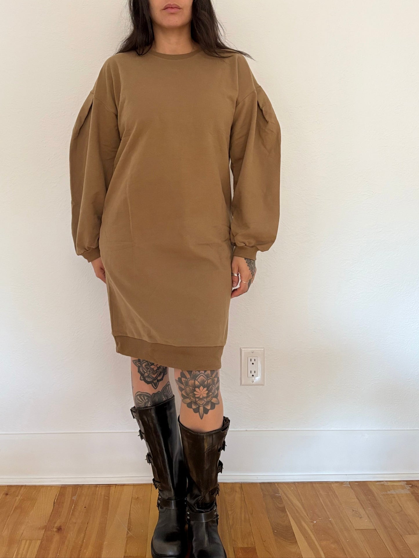 La robe pull oversize The simple folk en noyer Medium
