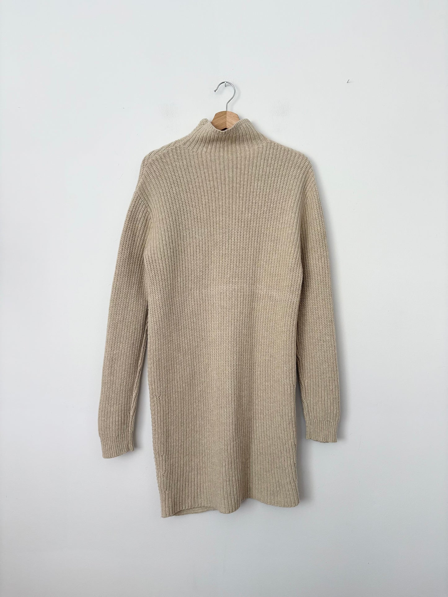 Robe Theory en maille laine mélangée à col montant XS/S