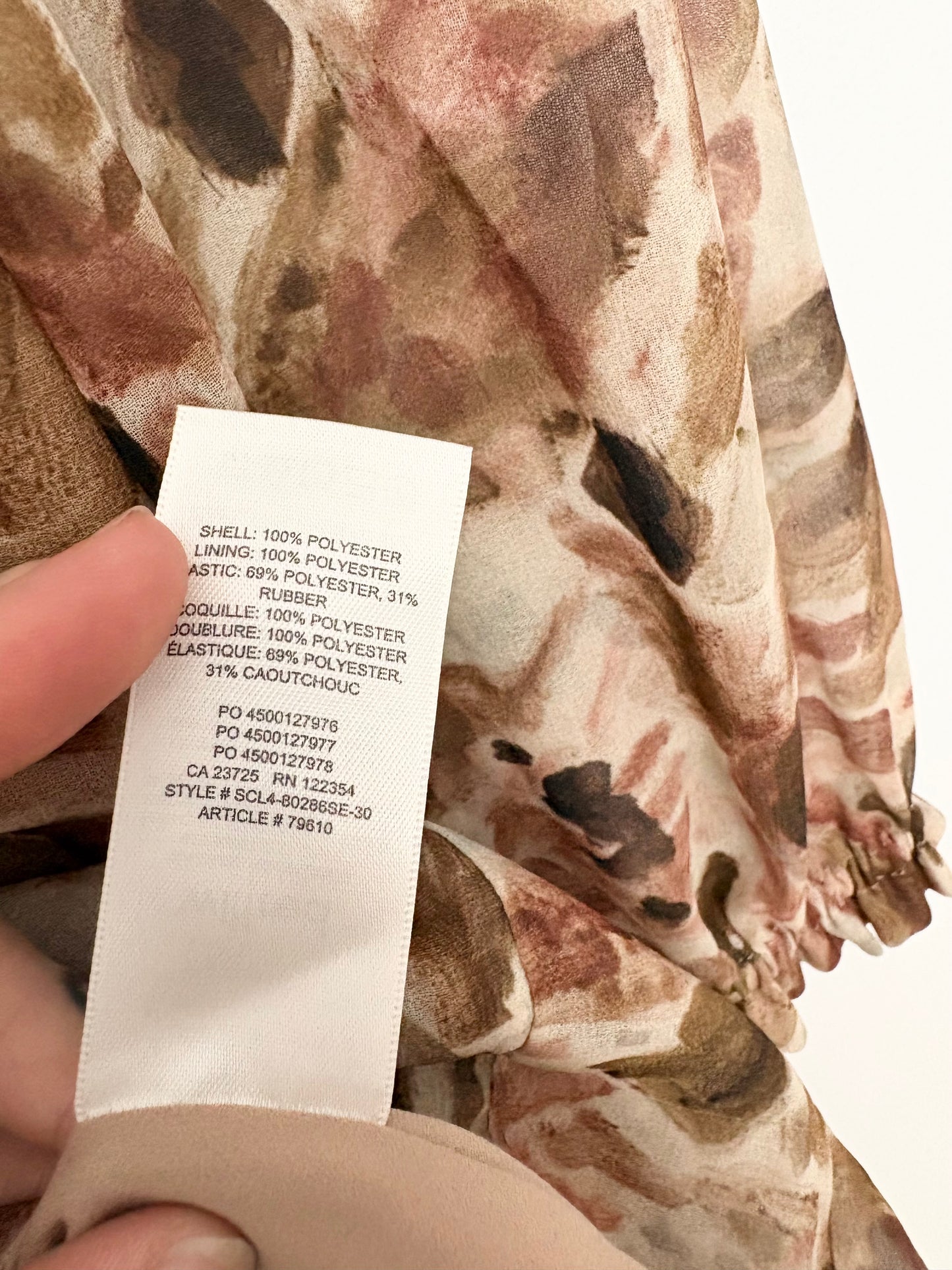 Robe smockée tournesol Wilfred Tempest, taille S/M