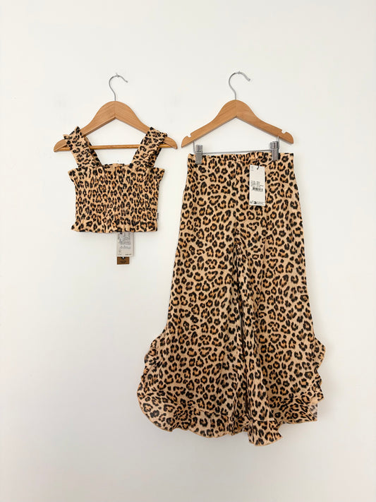 Molo Organic cotton Leopard pant set 7/8Y