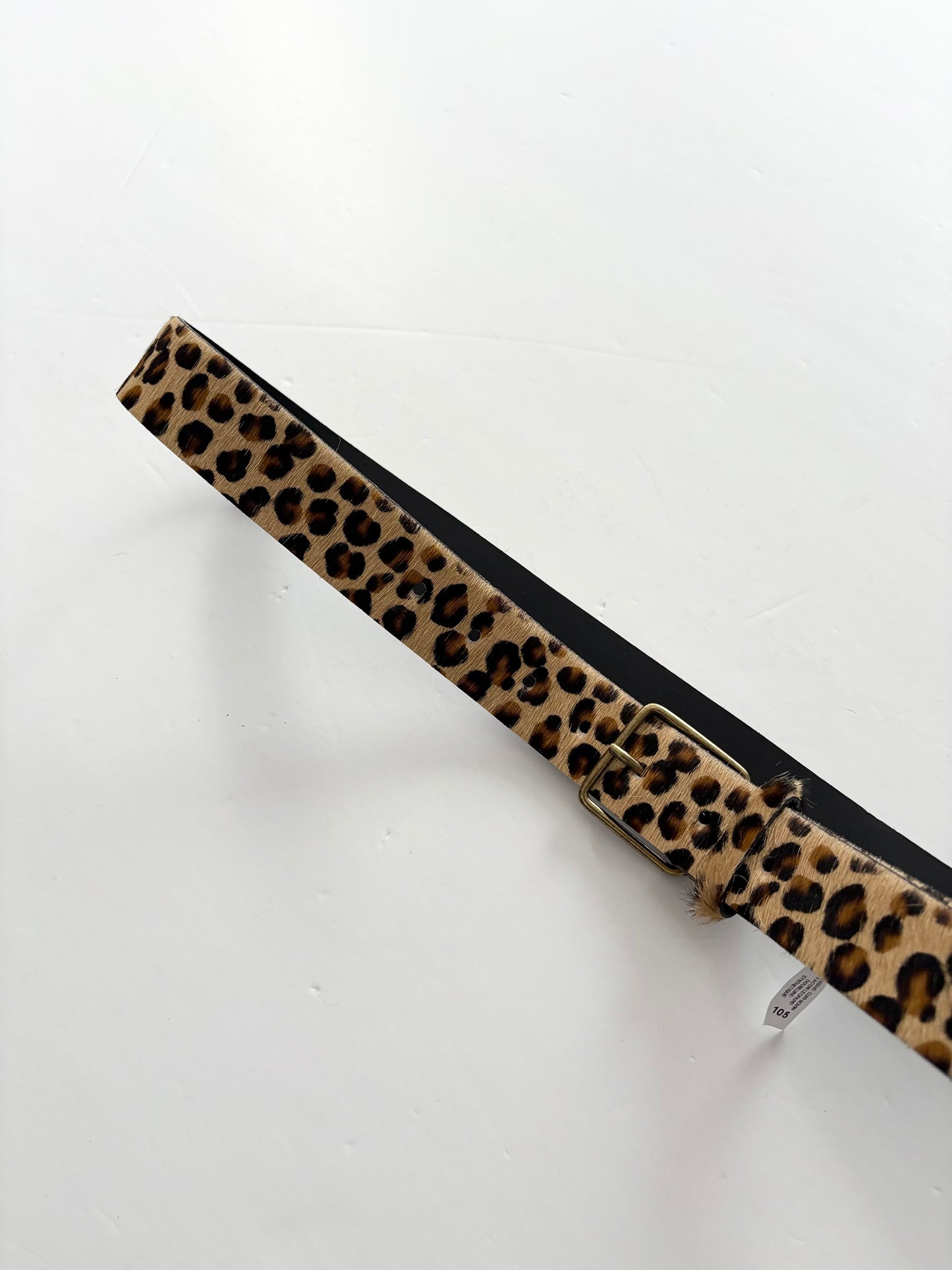 Ceinture Monoprix en cuir léopard L/XL