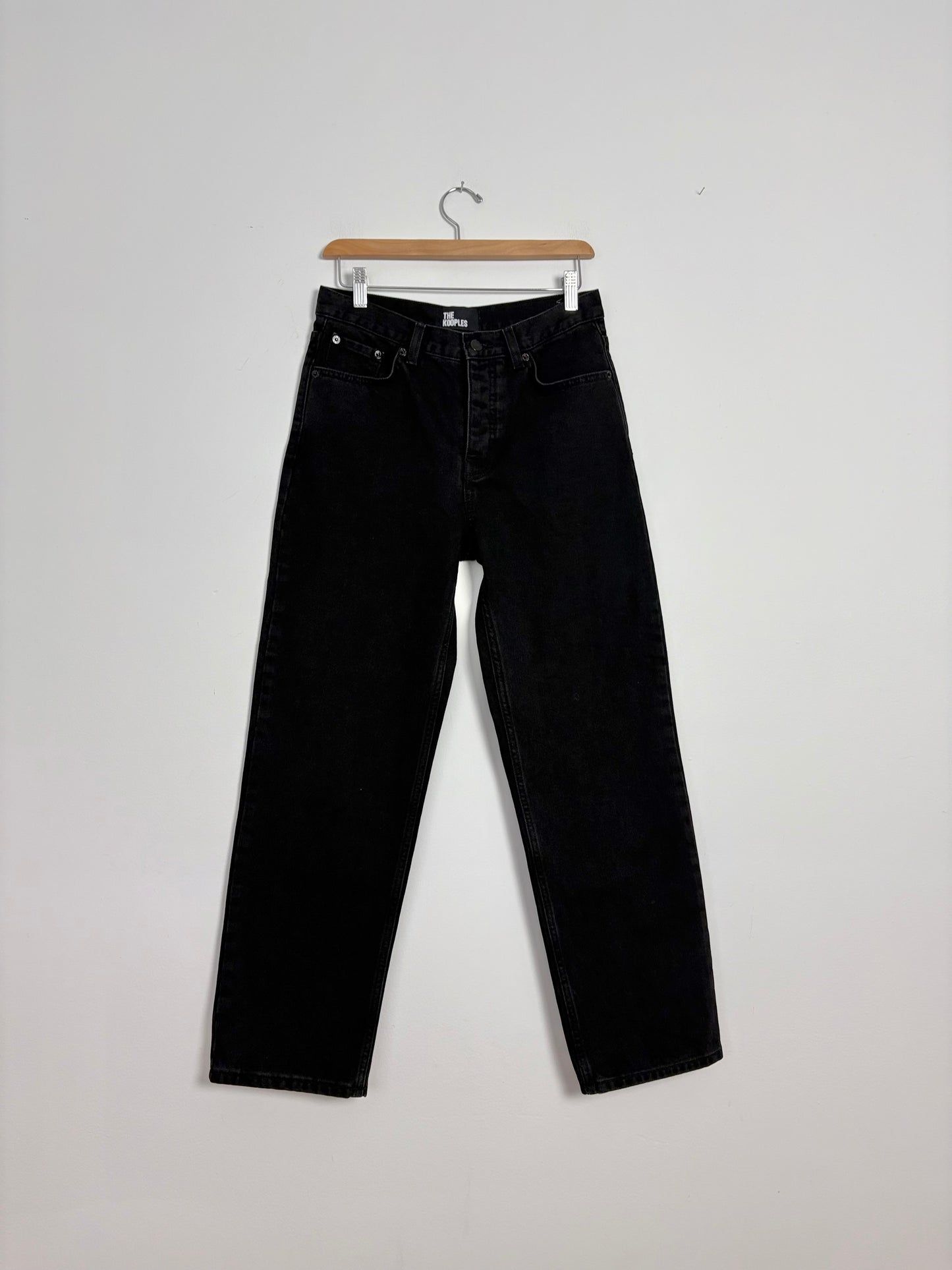 The kooples straight cut black jeans W27