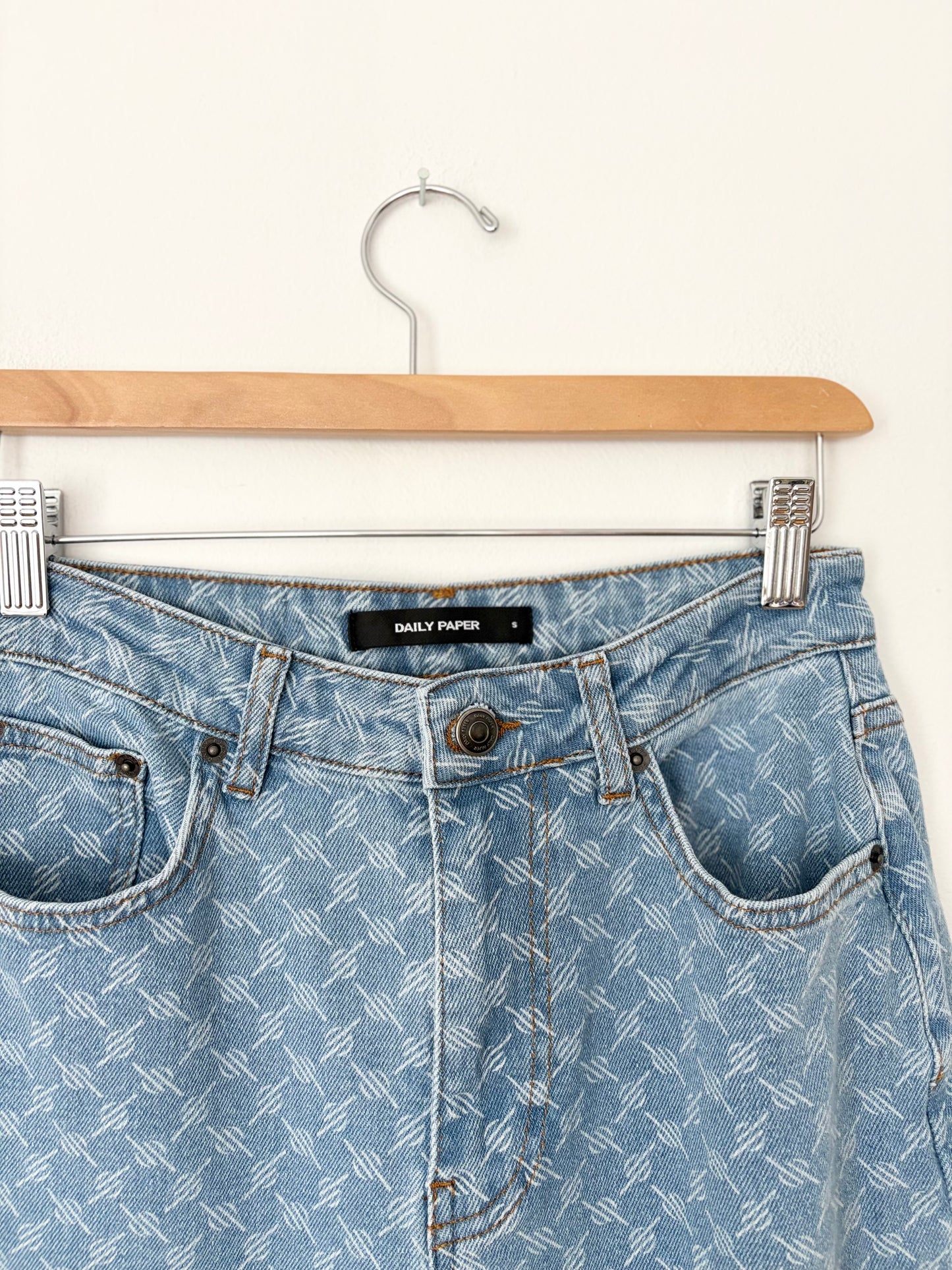 Daily Paper Mel printed monogram jeans W25