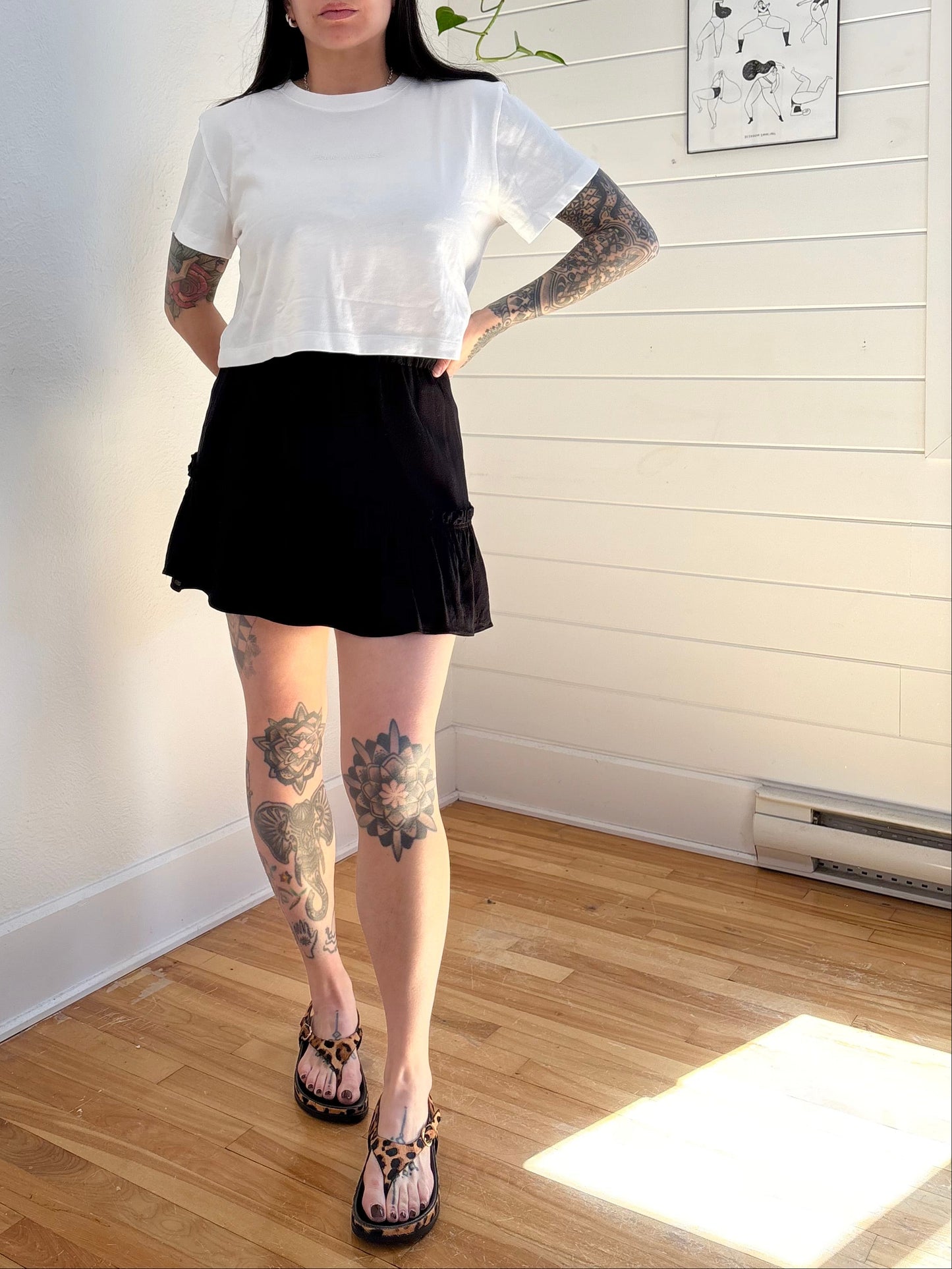 Sunday Best tiered mini skirt Small