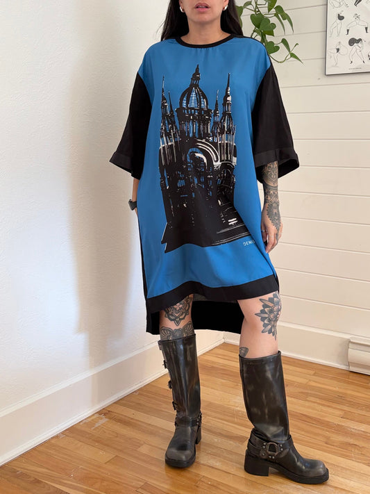 Denis Gagnon printed T shirt dress S-XL