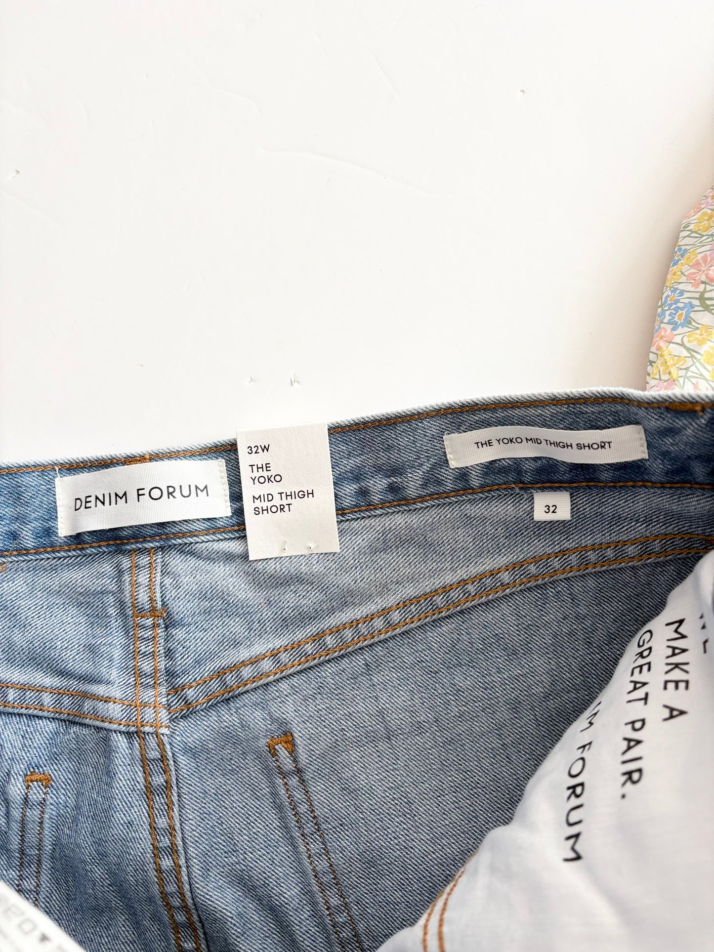 Short en jean mi-cuisse Denim Forum Yoko W32