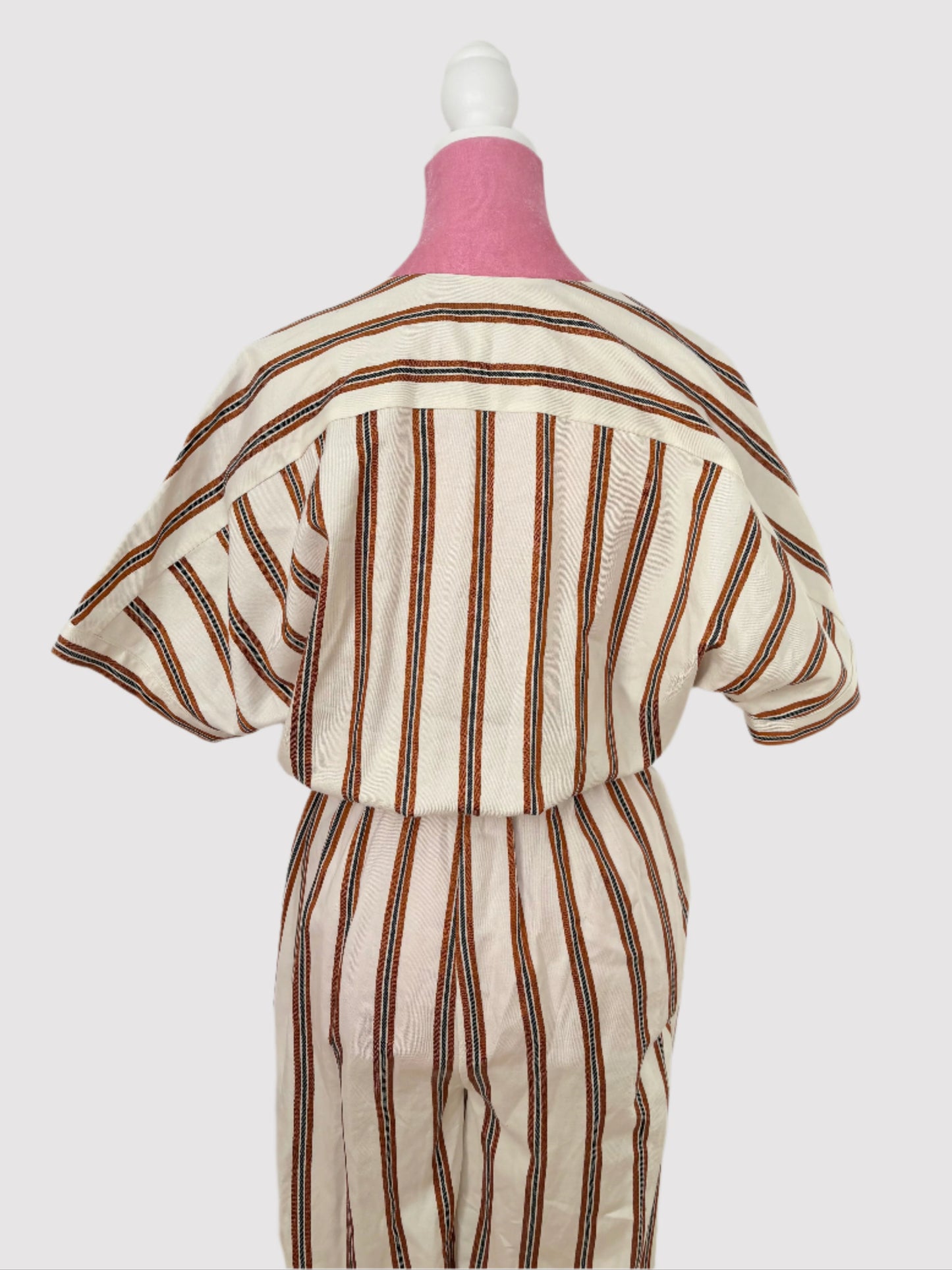 Maje stripe jumpsuit Small