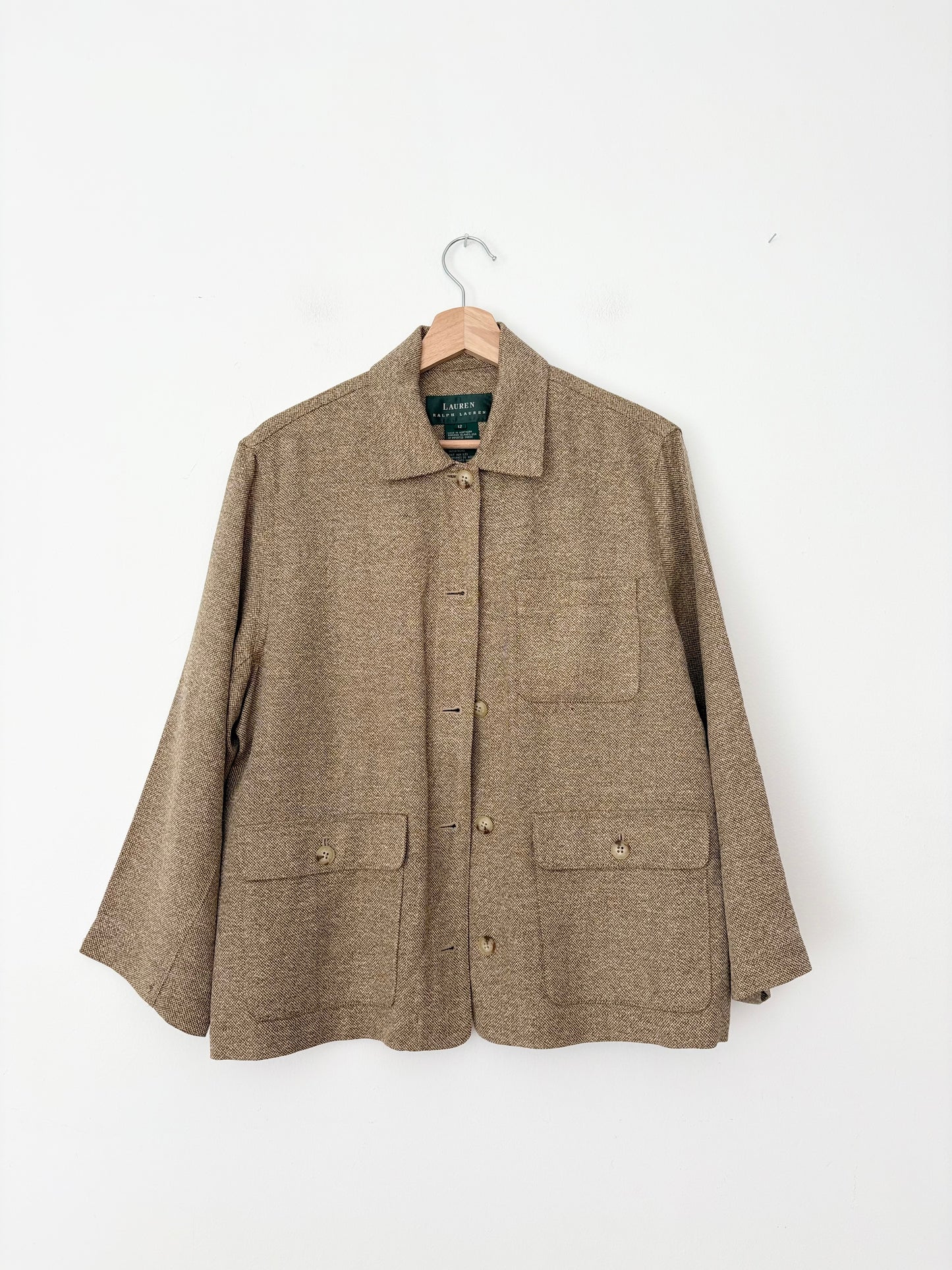 Vintage Ralph Lauren silk/linen/wool blend jacket Large