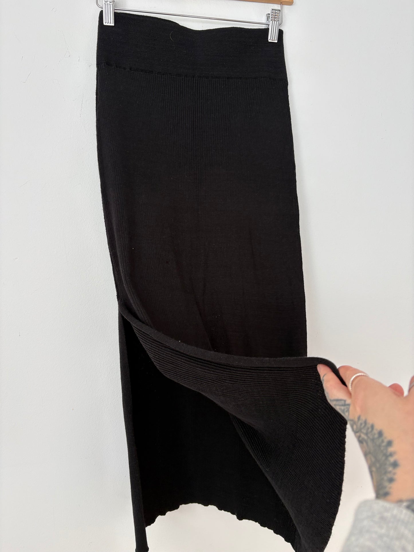 Free people skyline ribbed midi skirt Medium