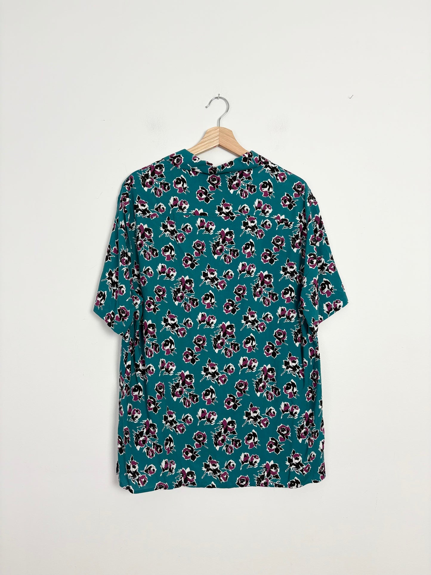 The kooples floral print short sleeve button up M/L