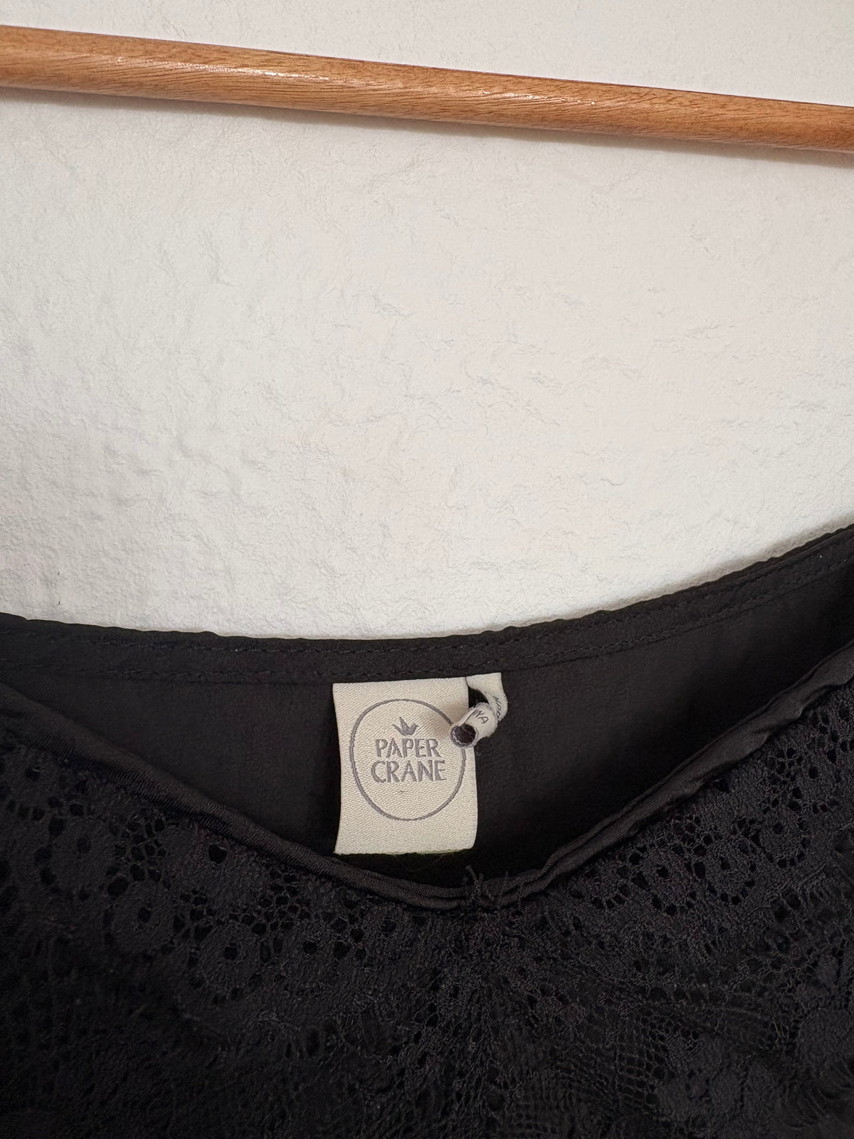 Camisole en satin à détail en dentelle paper crane Taille S