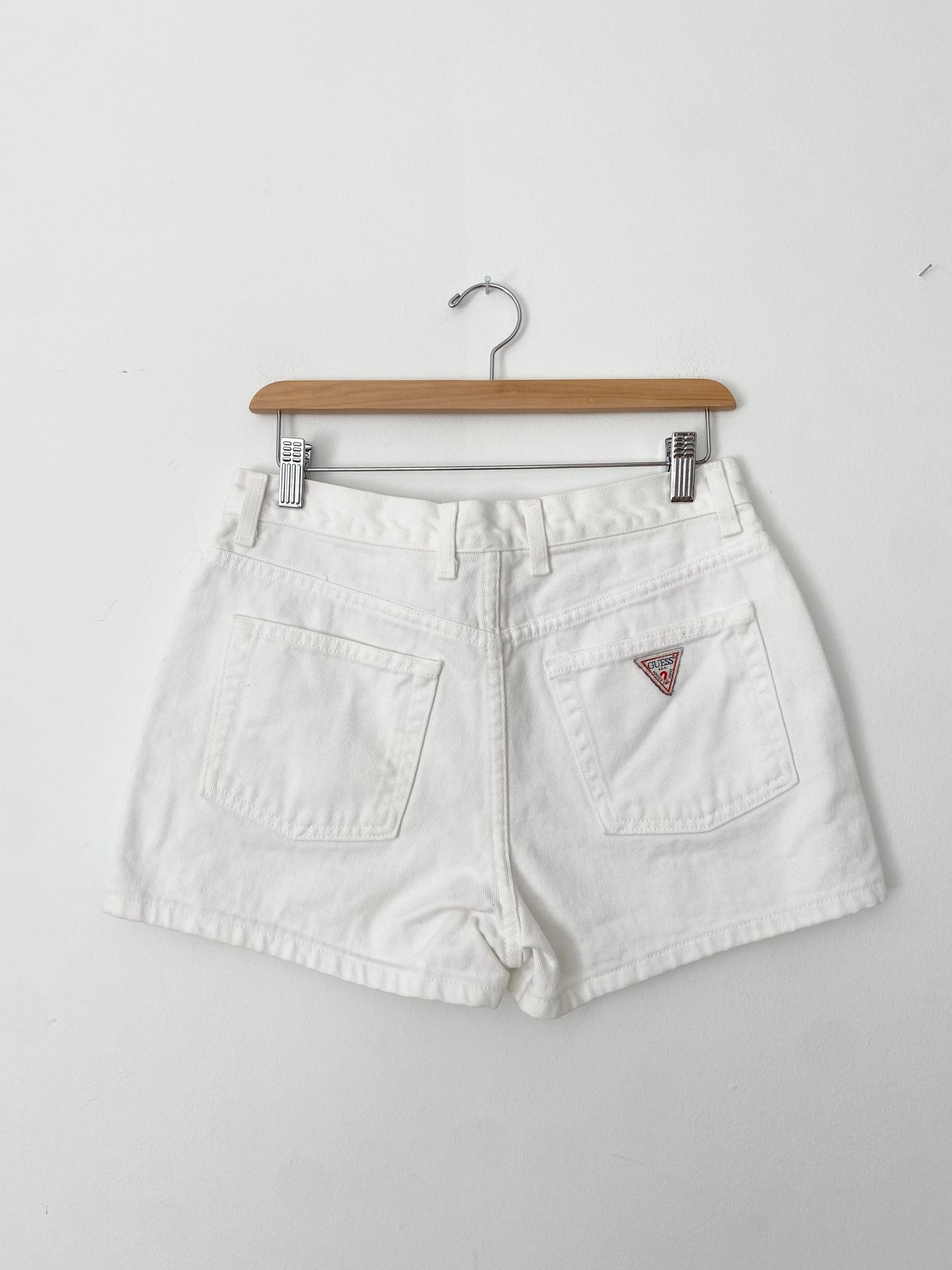 Short en jean blanc Guess vintage W29