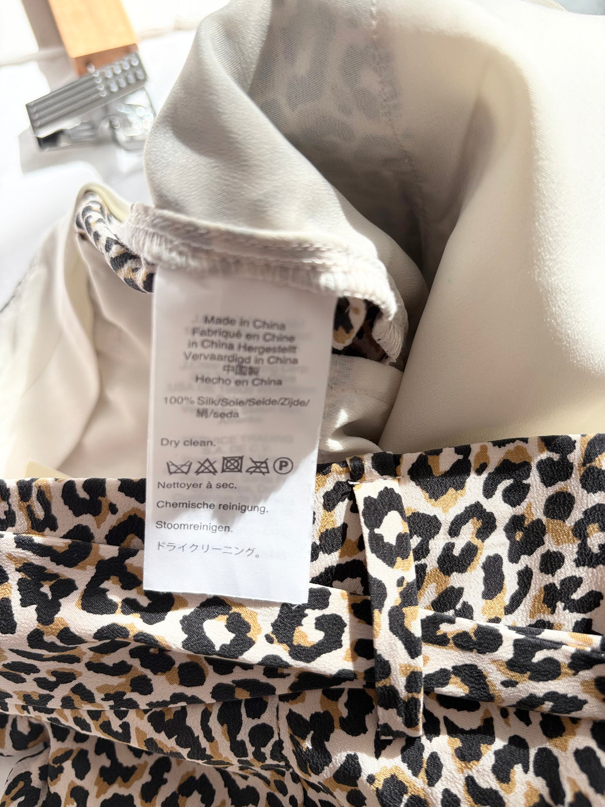 J.crew silk wide leg crop pants in leopard W26/27