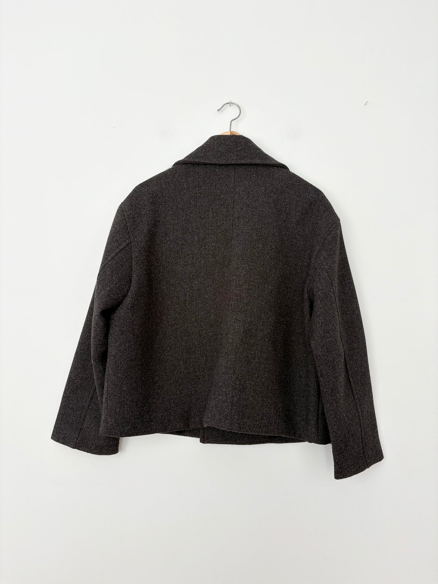 Zara short double breasted coat Medium